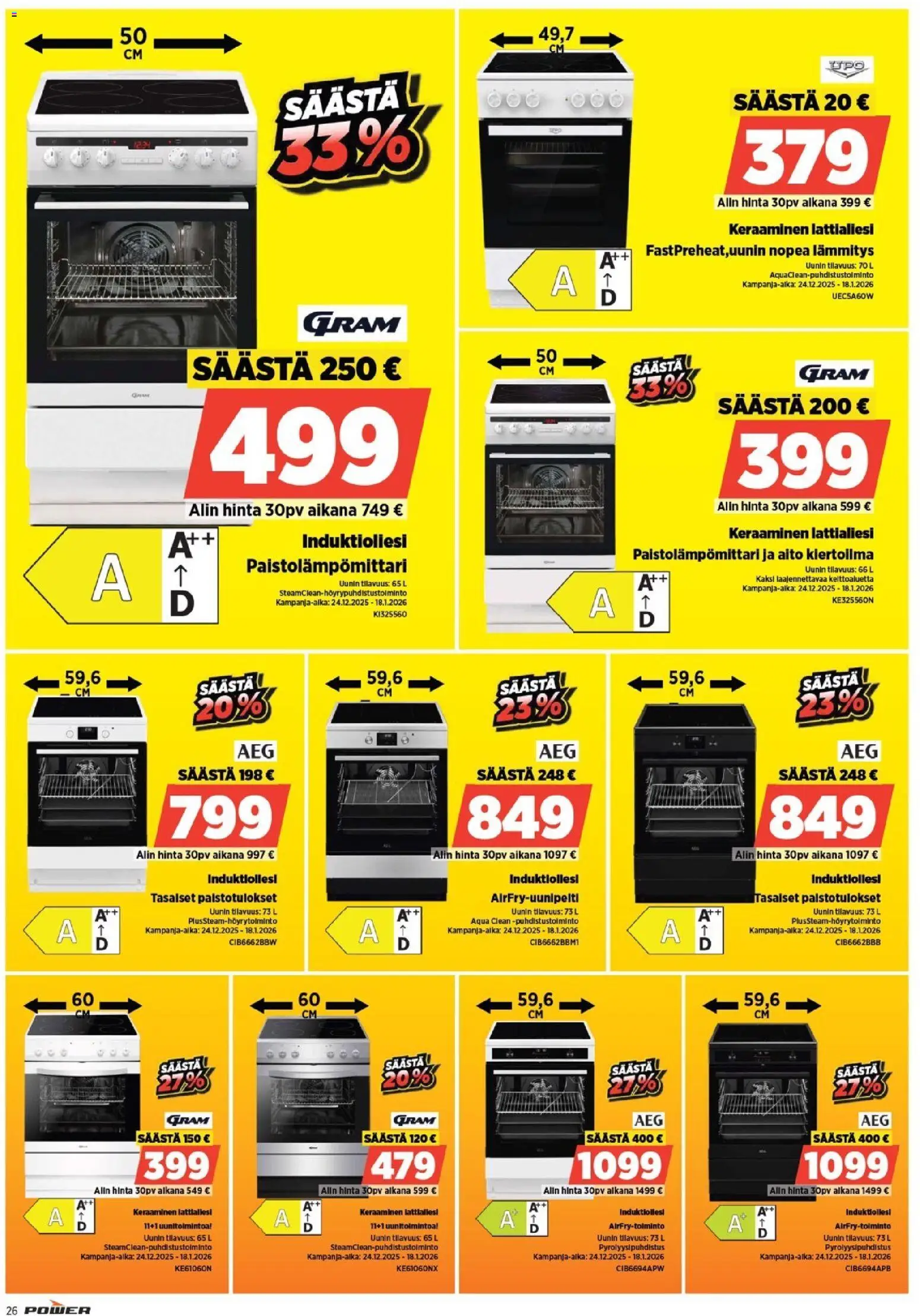 Power tarjoukset – voimassa 12.01.2026 alkaen | Sivu: 28 | Tuotteet: Lattialiesi