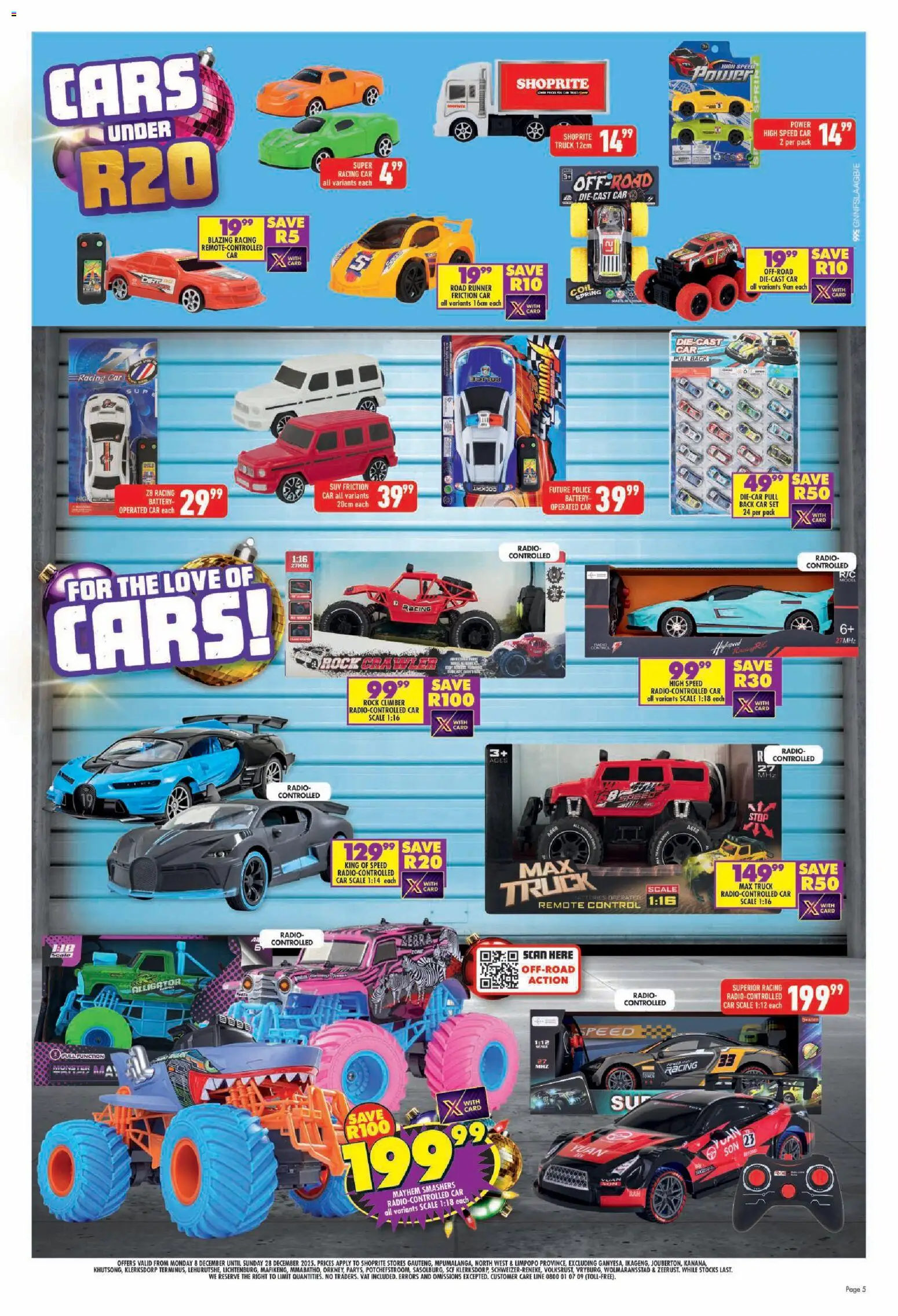 New Shoprite catalogue – valid from 08.12.2025 | Page: 5 | Products: Radio, Scale, Battery, Remote