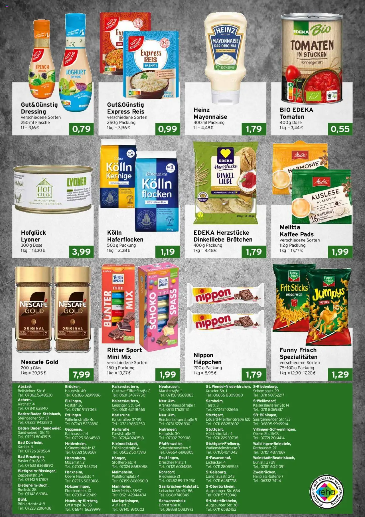 CAP Markt Prospekt 	 - gültig ab dem 25.08.2025 | Seite: 4 | Produkte: Ritter sport, Dressing, Reis, Nescafe gold