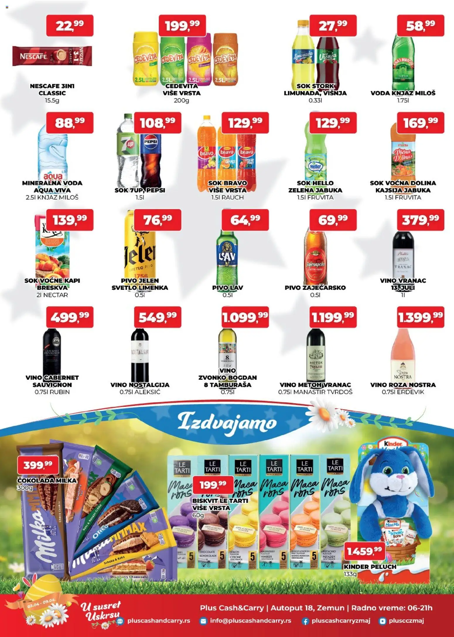 Plus Cash & Carry katalog - važi od 03.04.2026 | Strana: 3 | Proizvode: Keks, Fruvita, Vino, Pepsi