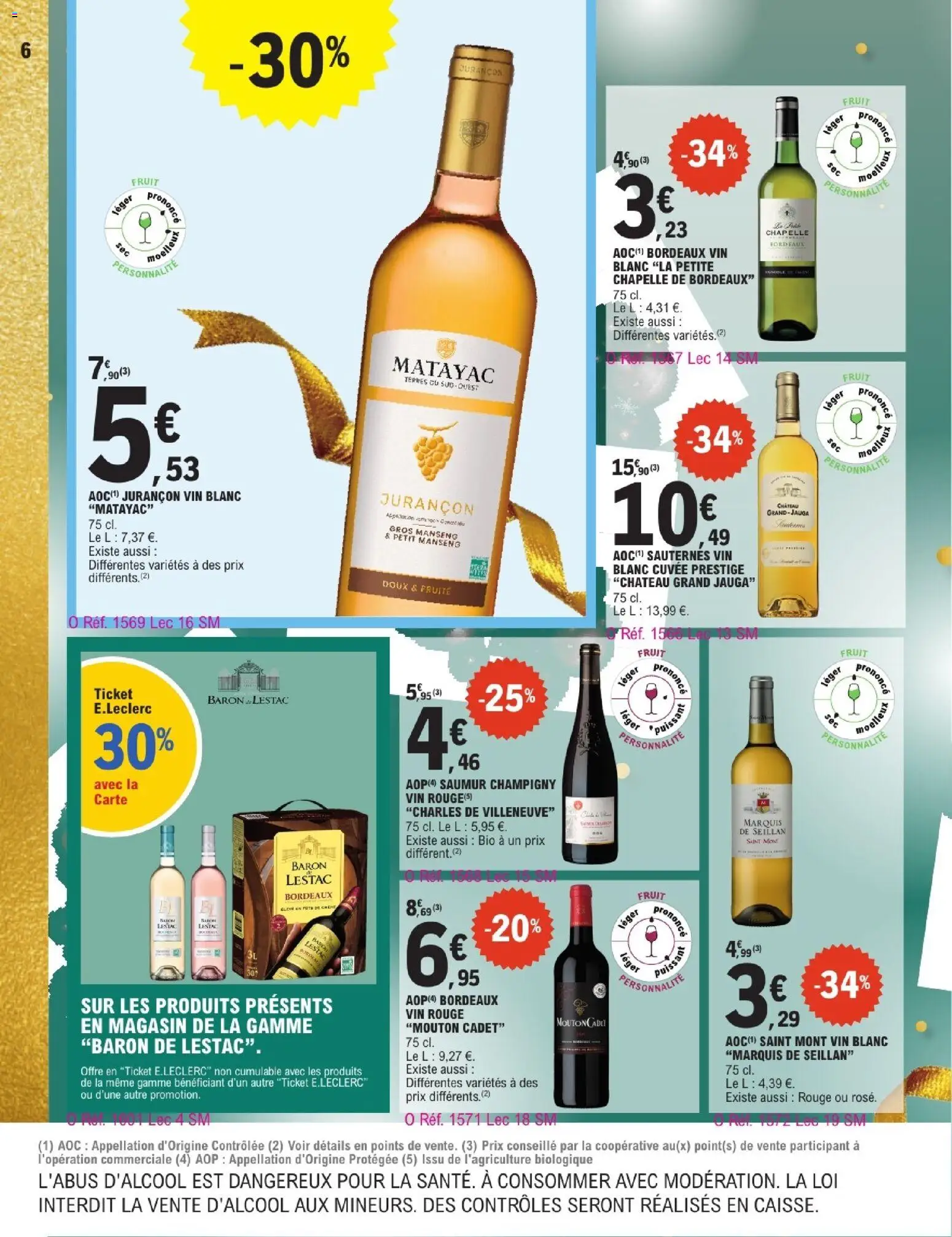 {H1} | Page: 6 | Produits: Baron de Lestac, Vin