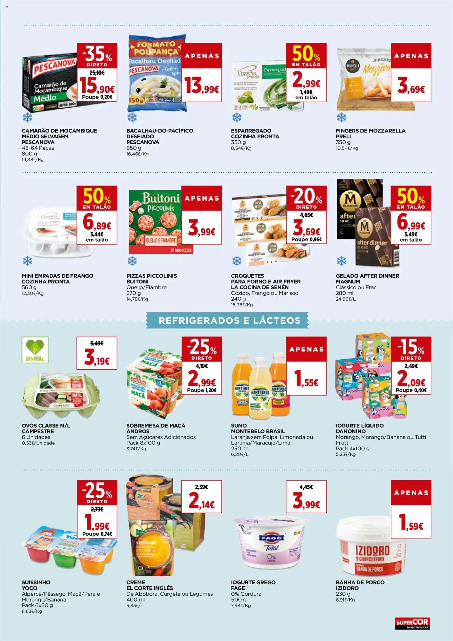 El Corte Ingles folheto │ válido de 16.01.2026 | Página: 7 | Produtos: Camarão, Iogurte, Sumo, Iogurte liquido