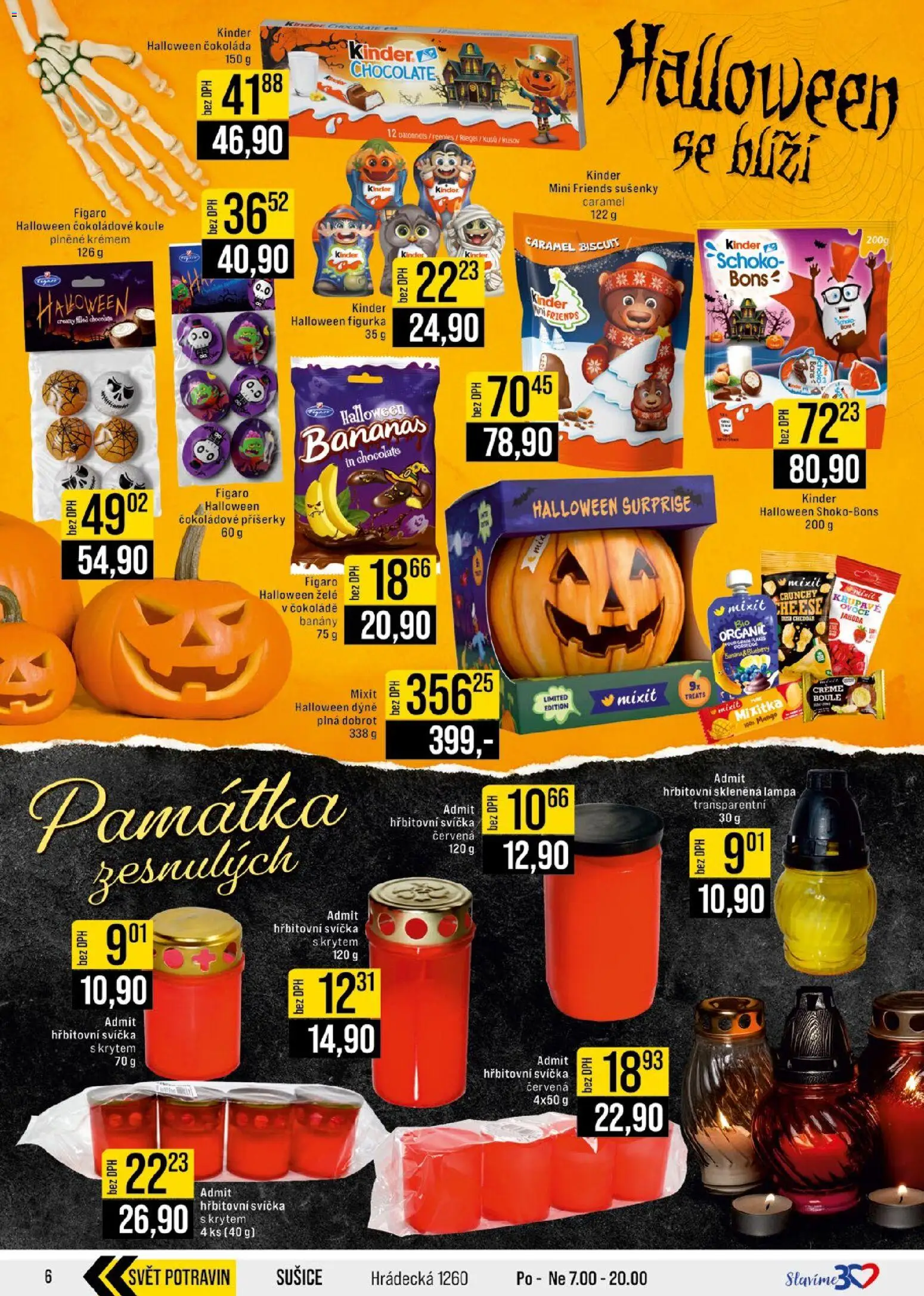 Jip leták - Cash & Carry od 29.10.2025 | Strana: 6 | Produkty: Sušiče, Dýně, Kinder, Cheddar
