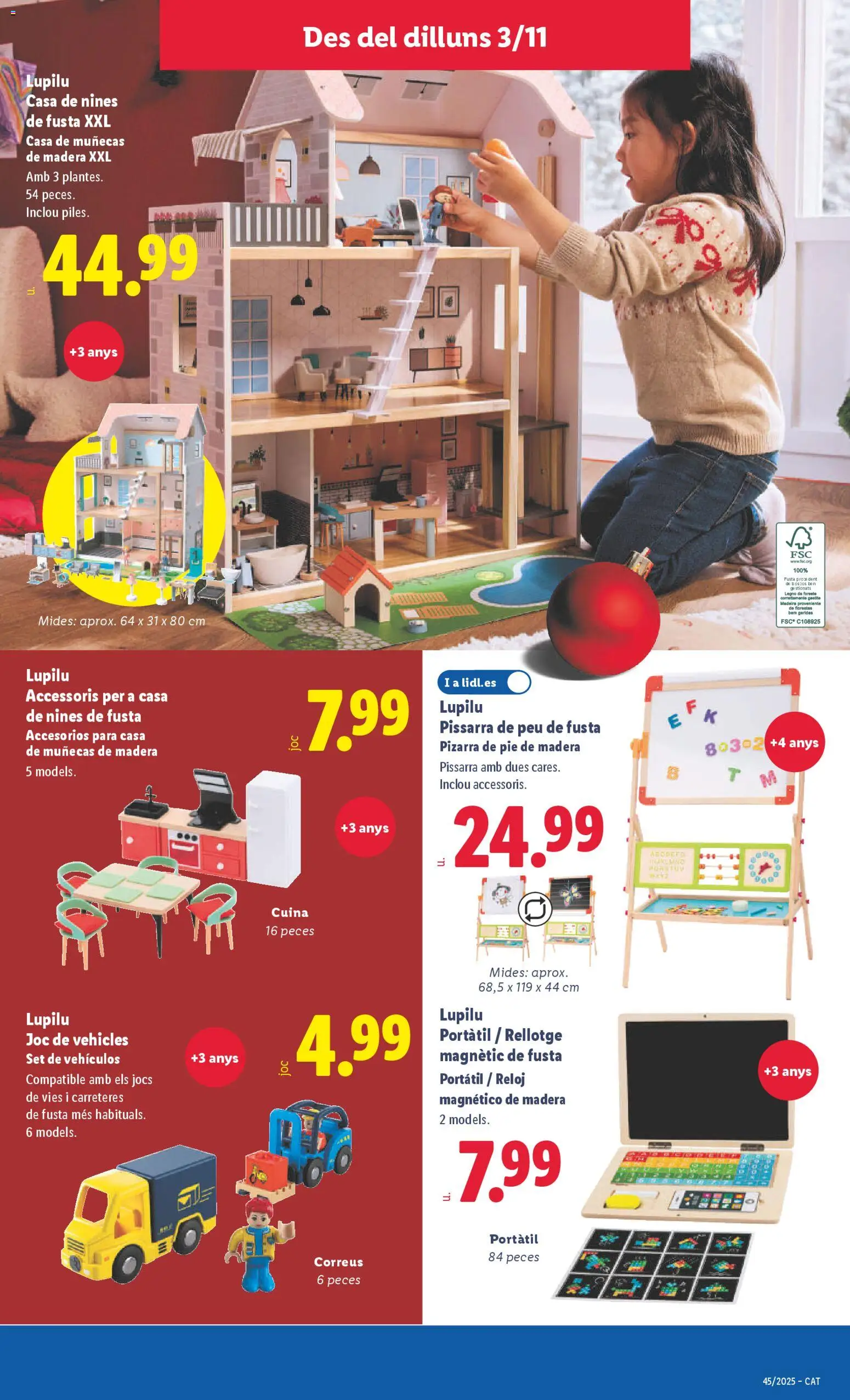 Lidl folleto de bazar │ válido desde el 03.11.2025 | Página: 9 | Productos: Casa de muñecas, Reloj