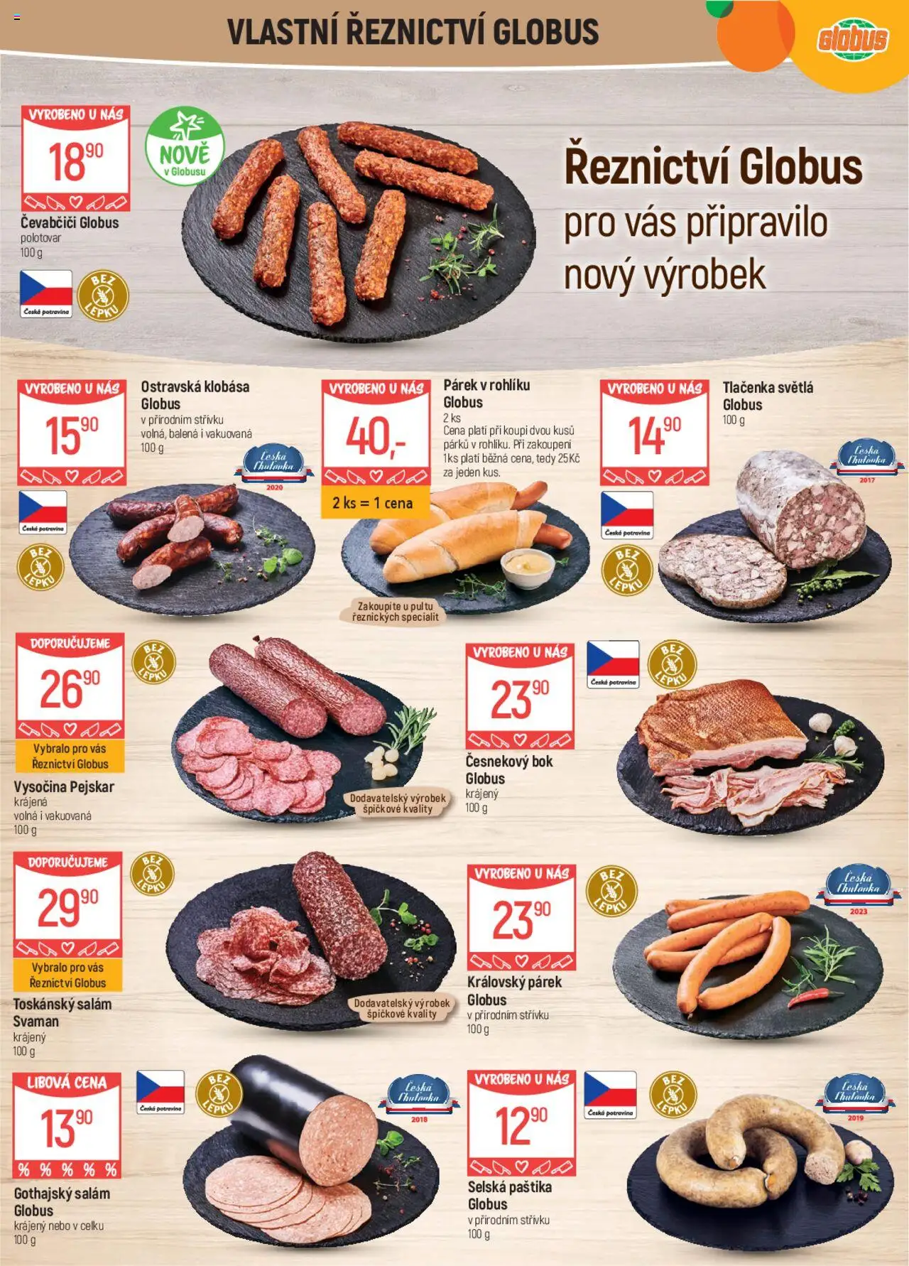Globus leták od 03.09.2025 | Strana: 6 | Produkty: Salám, Gothajský salám, Vysočina, Paštika
