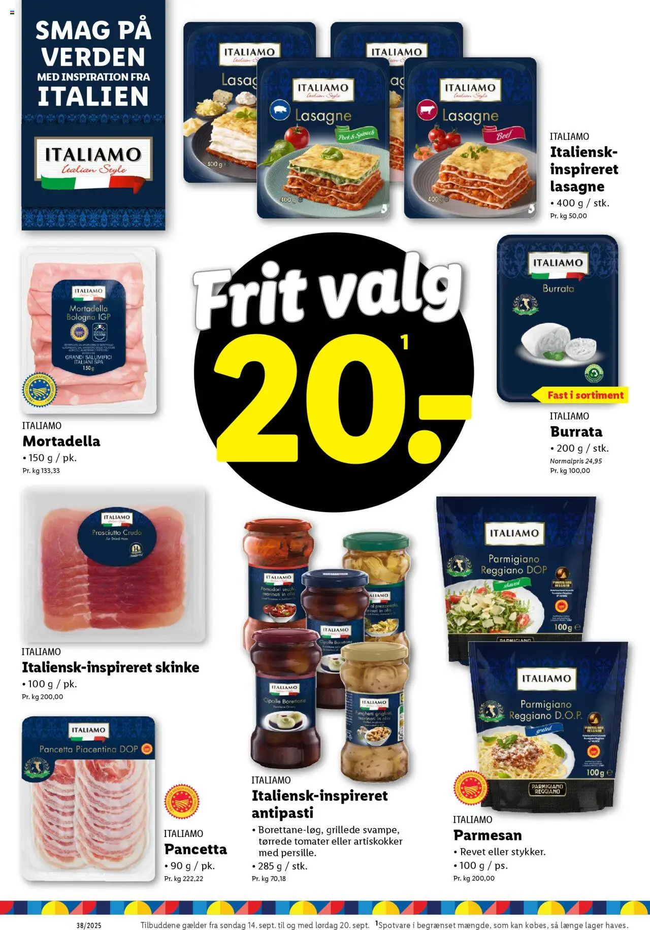 Lidl tilbudsavis – gyldig fra 14.09.2025 | Side: 10 | Produkter: Skinke, Tomater, Carpete, Parmesan