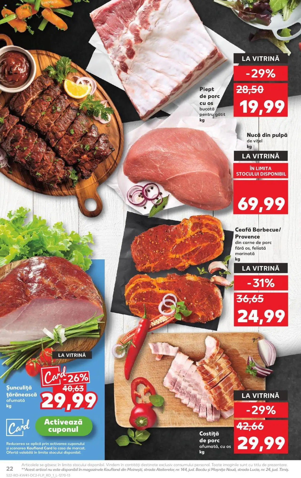 Noul catalog Kaufland – valabil de la 08.10.2025 | Pagină: 22 | Produse: Vitrină, Carne De Porc