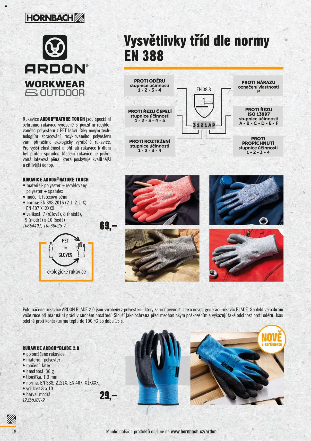 HORNBACH katalog - Pracovní oblečení od 12.04.2025 | Strana: 18 | Produkty: Rukavice, Vana