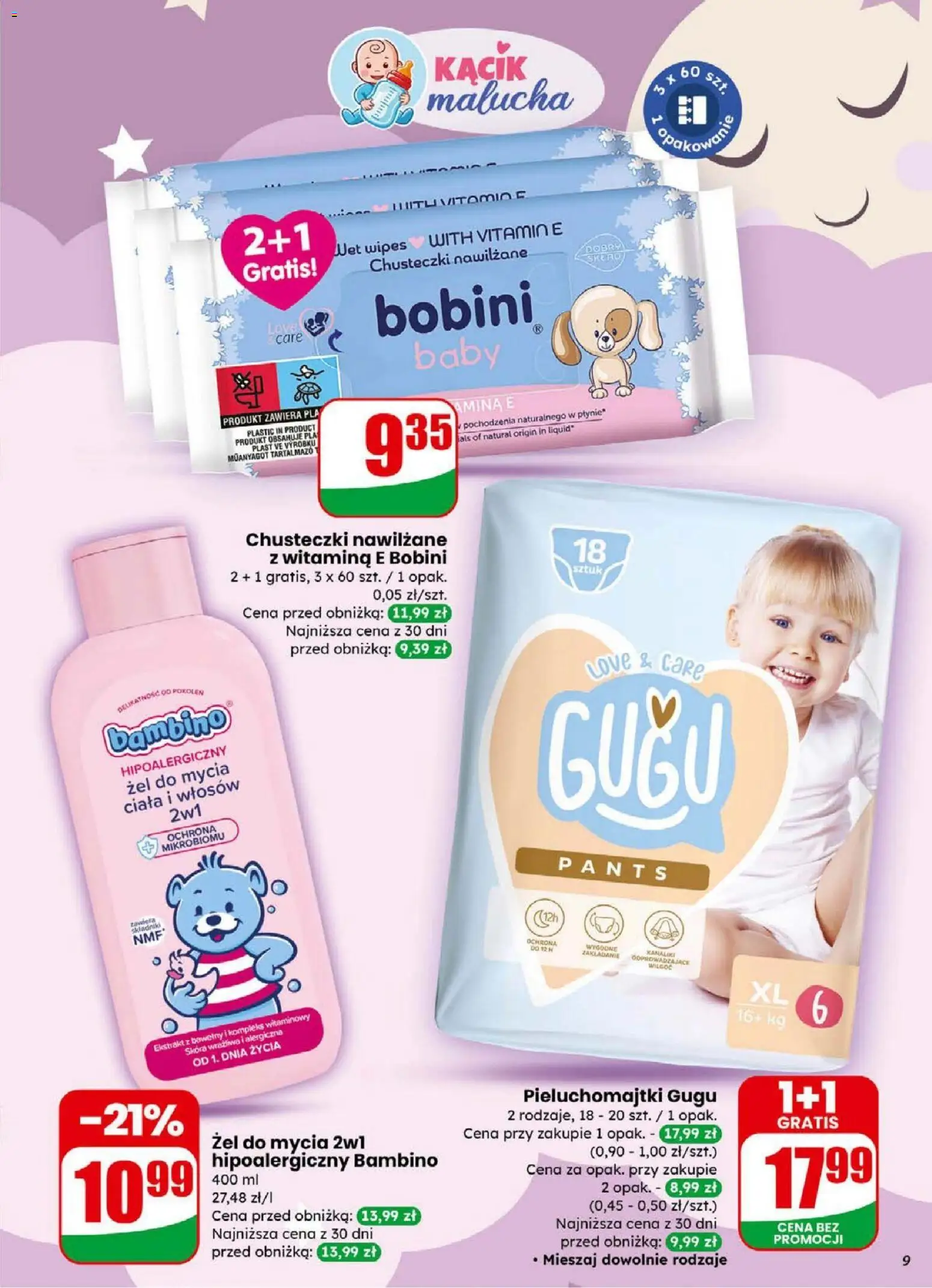 Dino Gazetka od 31.12.2025 | Strona: 9 | Produkty: Pieluchomajtki