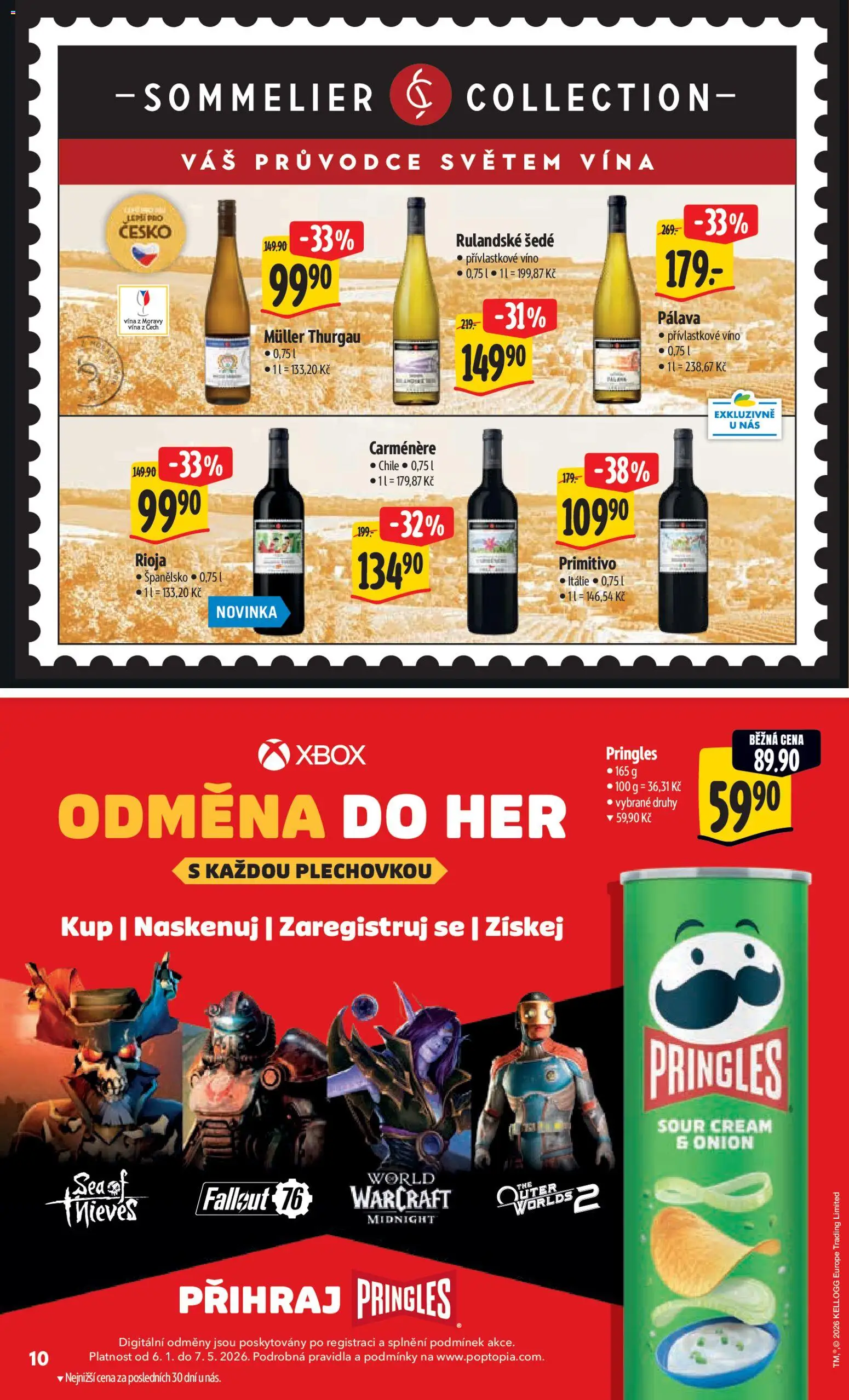 Albert leták - Hypermarket od 18.03.2026 | Strana: 18 | Produkty: Víno, Pringles, Primitivo, Xbox