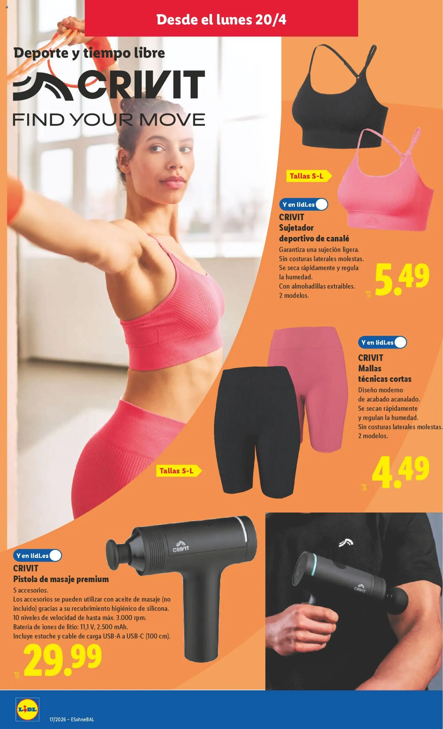 Lidl folleto de bazar │ válido desde el 20.04.2026 | Página: 8 | Productos: Aceite, Cable, Batería