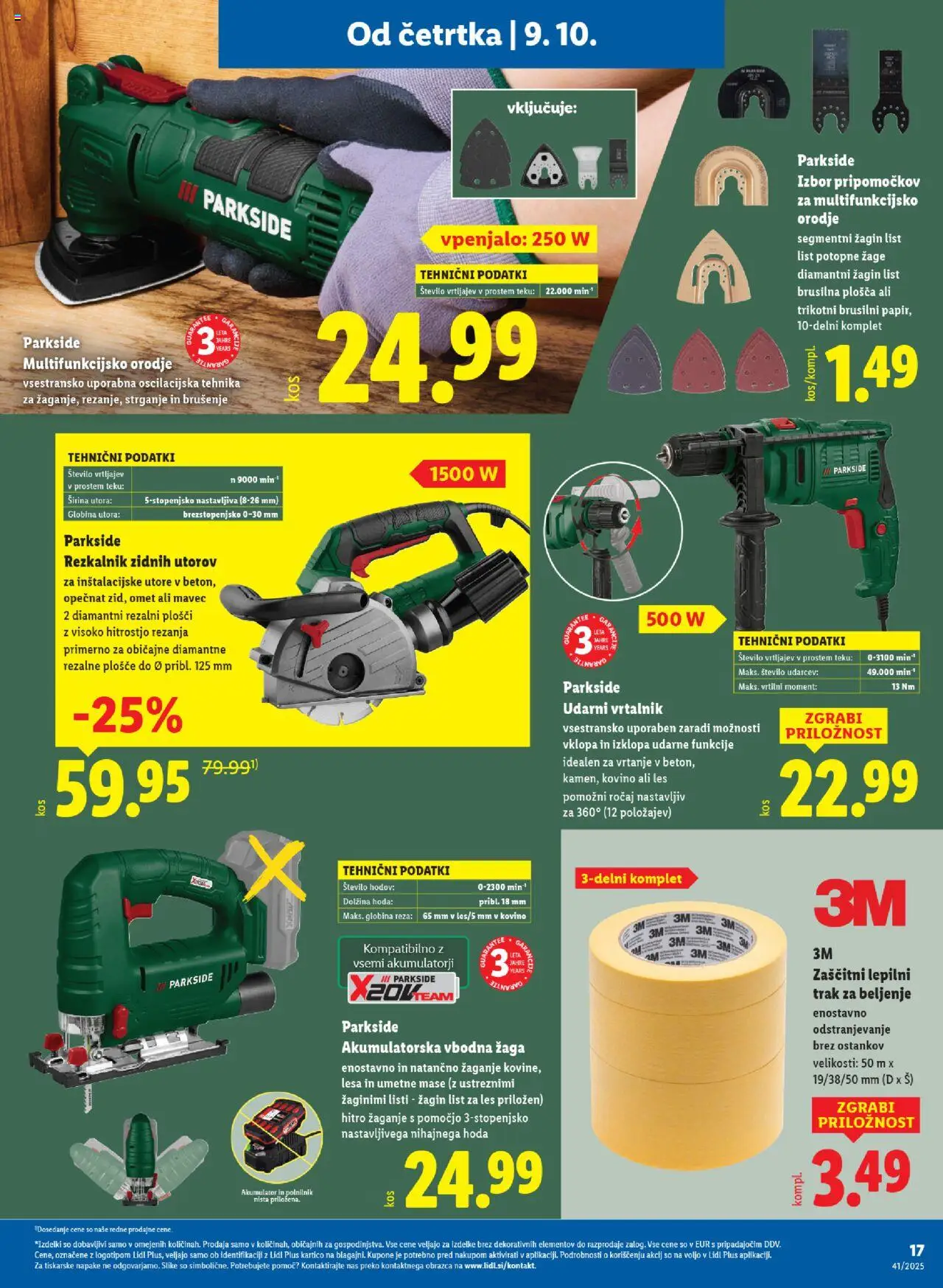 Novi Lidl katalog ponudbe – veljaven od 09.10.2025 | Stran: 27 | Izdelki: Orodje, Akumulator, Polnilnik, Vrtalnik