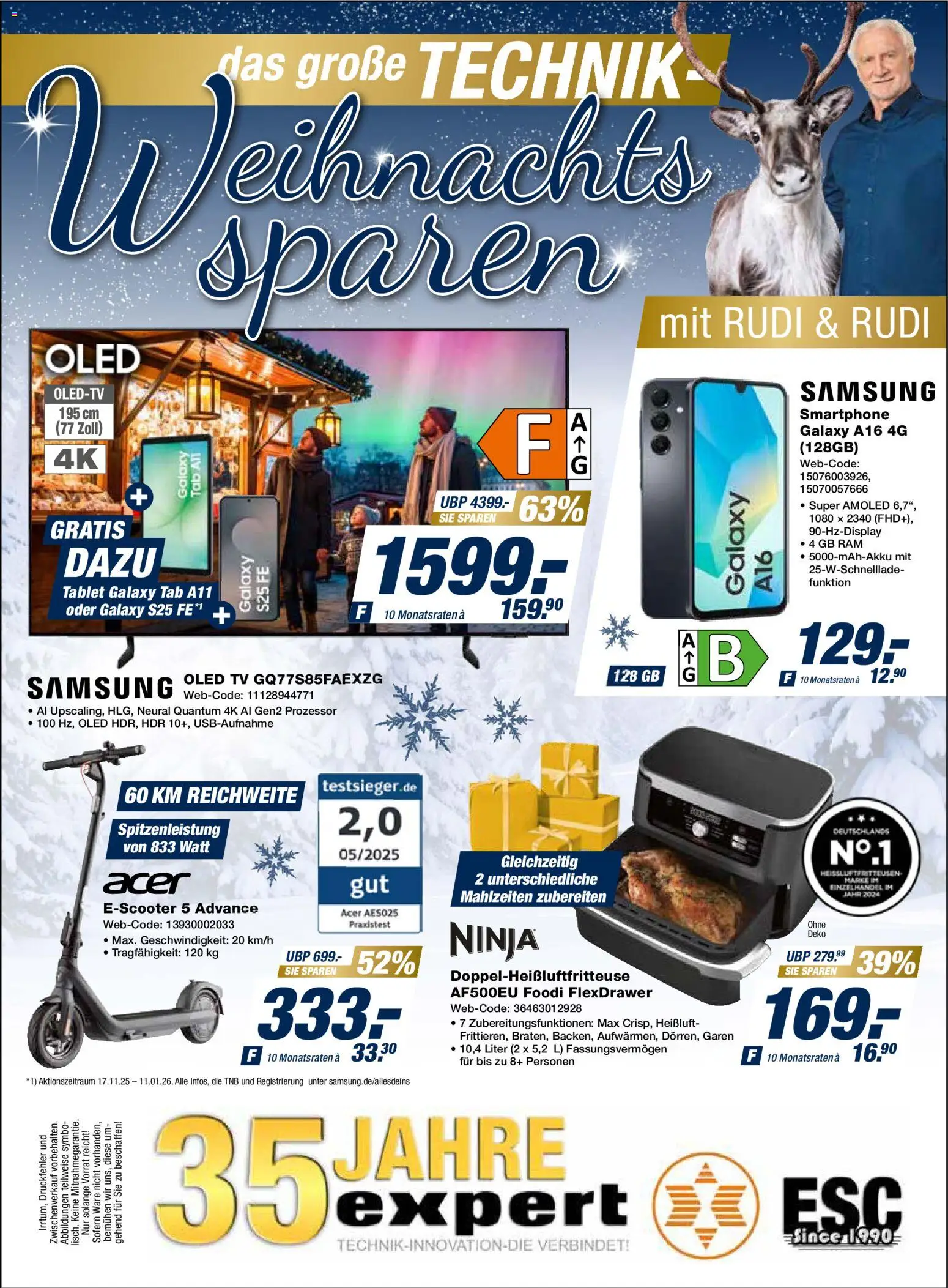Expert Weihnachts sparen No. 2 – gültig ab 15.12.2025 | Seite: 1 | Produkte: Samsung, Smartphone, Tablet, TV