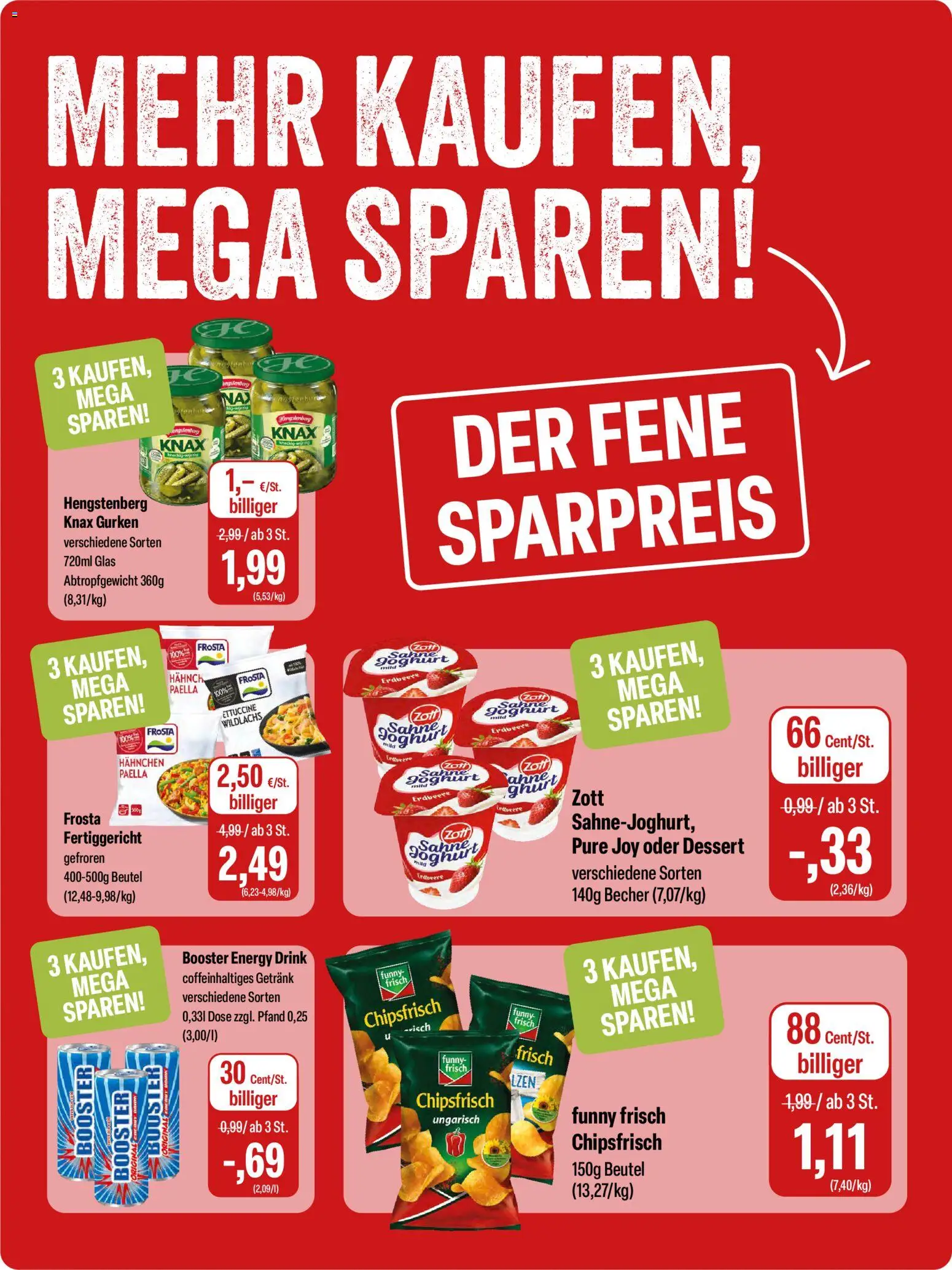 Feneberg Angebote – gültig ab 09.04.2026 | Seite: 10 | Produkte: Hahnchen, Energy, Sahne, Gurken