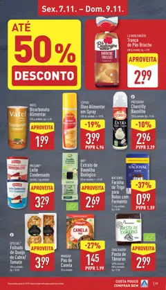 Pré-visualização Aldi folheto válido de 03.11.2025 | Página: 19 | Produtos: Canela, Leite condensado, Leite, Óleo