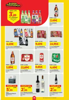 Pré-visualização Auchan folheto válido de 26.03.2026 | Página: 26 | Produtos: Super bock, Caixa, Maça, Somersby
