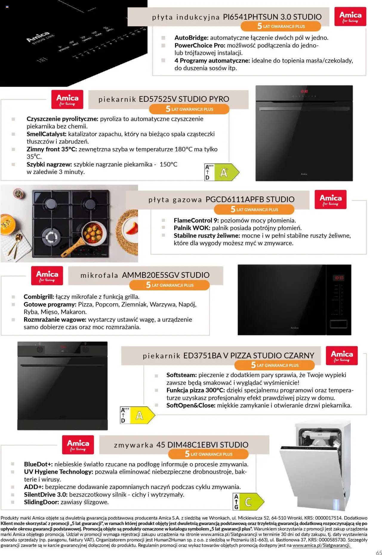 Salony Agata Gazetka - Kuchnie Qubik od 21.03.2025 | Strona: 65 | Produkty: Mikrofala, Płyta indukcyjna, Piekarnik, Pizza