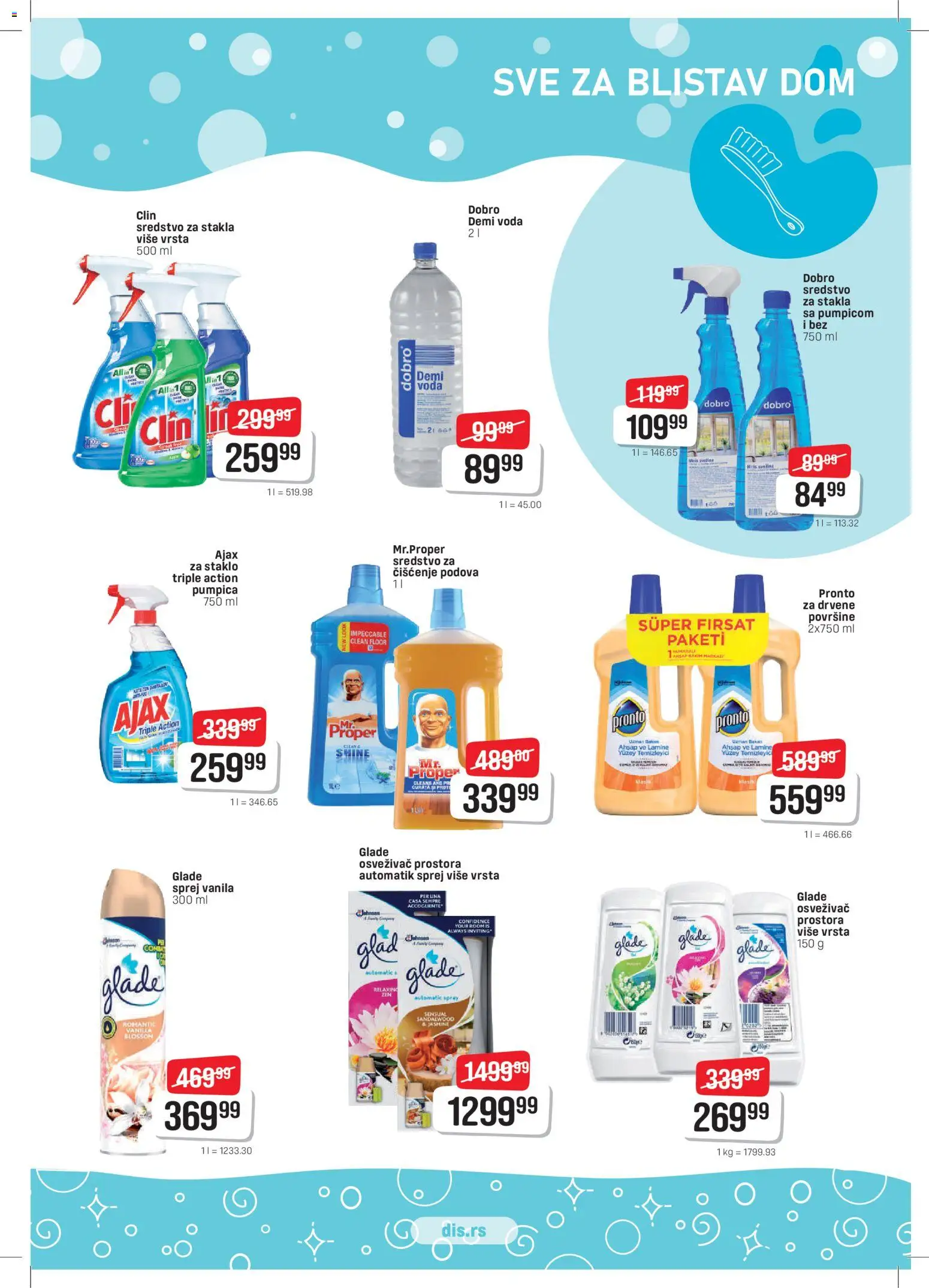 Super DIS katalog - važi od 12.03.2026 | Strana: 21 | Proizvode: Miris, Osvezivac prostora, Voda, Ajax