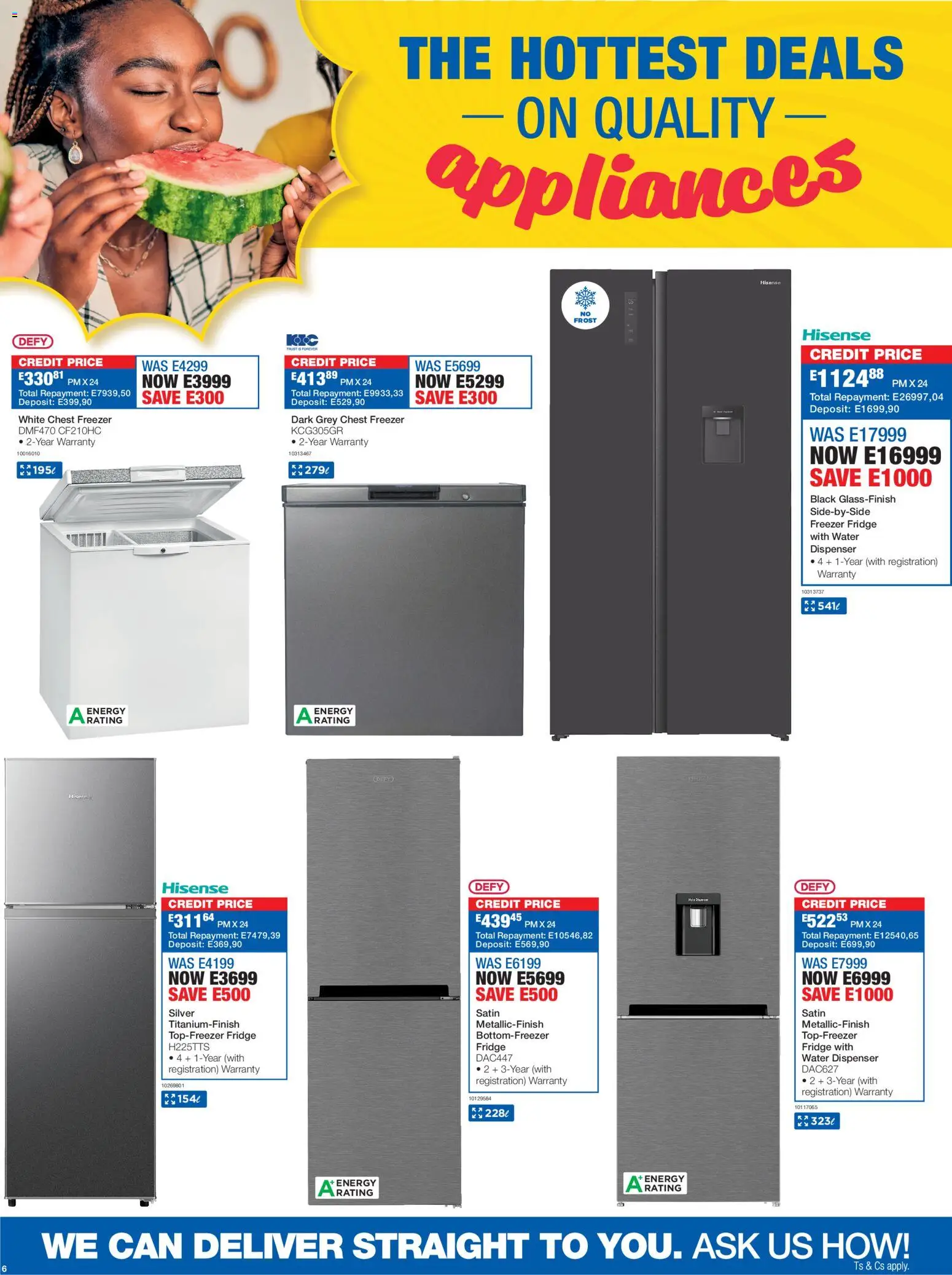 New OK Furniture catalogue – valid from 27.12.2025 | Page: 6 | Products: Freezer, Freezer fridge, Fridge, Water