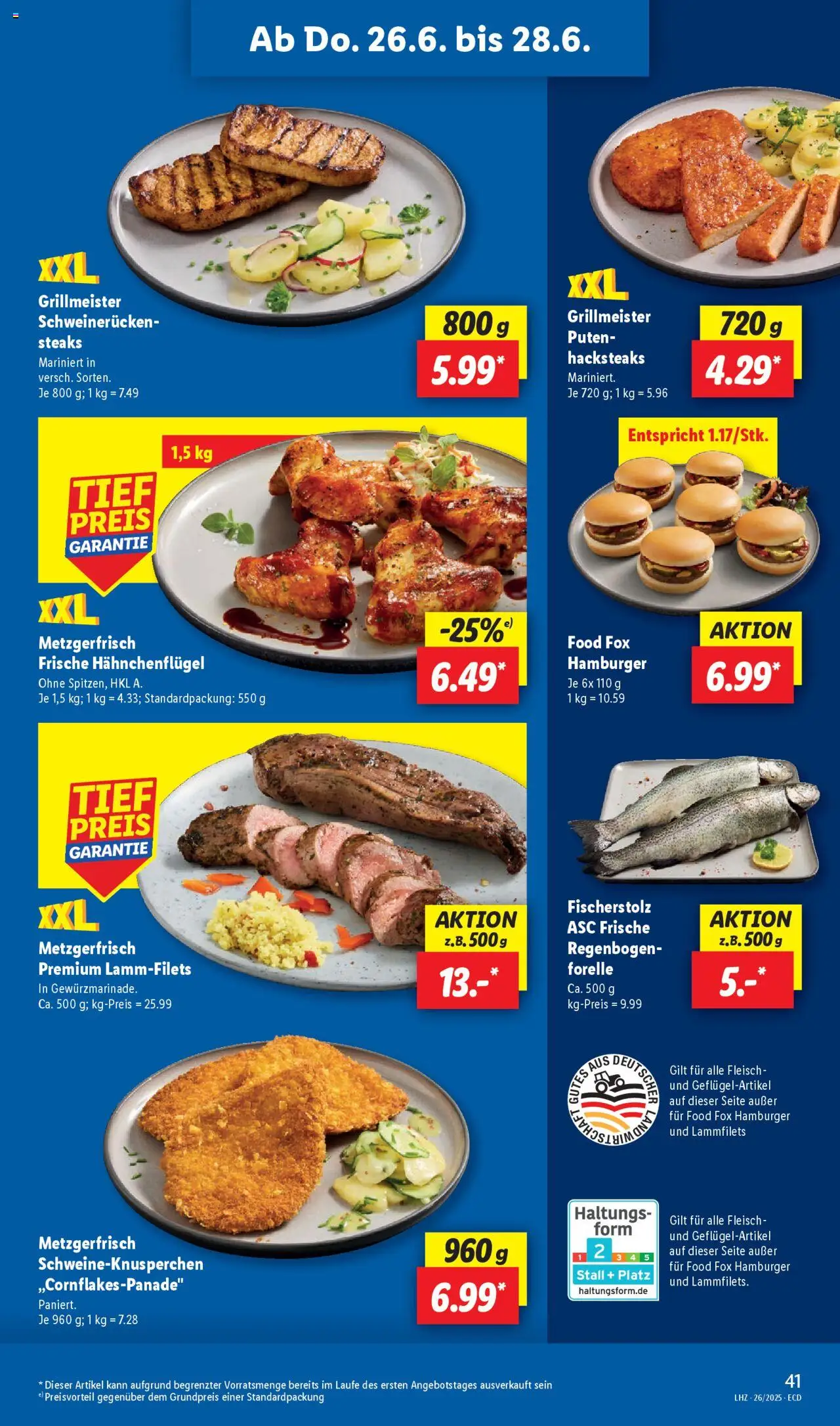 Lidl Prospekt 	 - gültig ab dem 23.06.2025 | Seite: 59 | Produkte: Schweinerucken, Fleisch