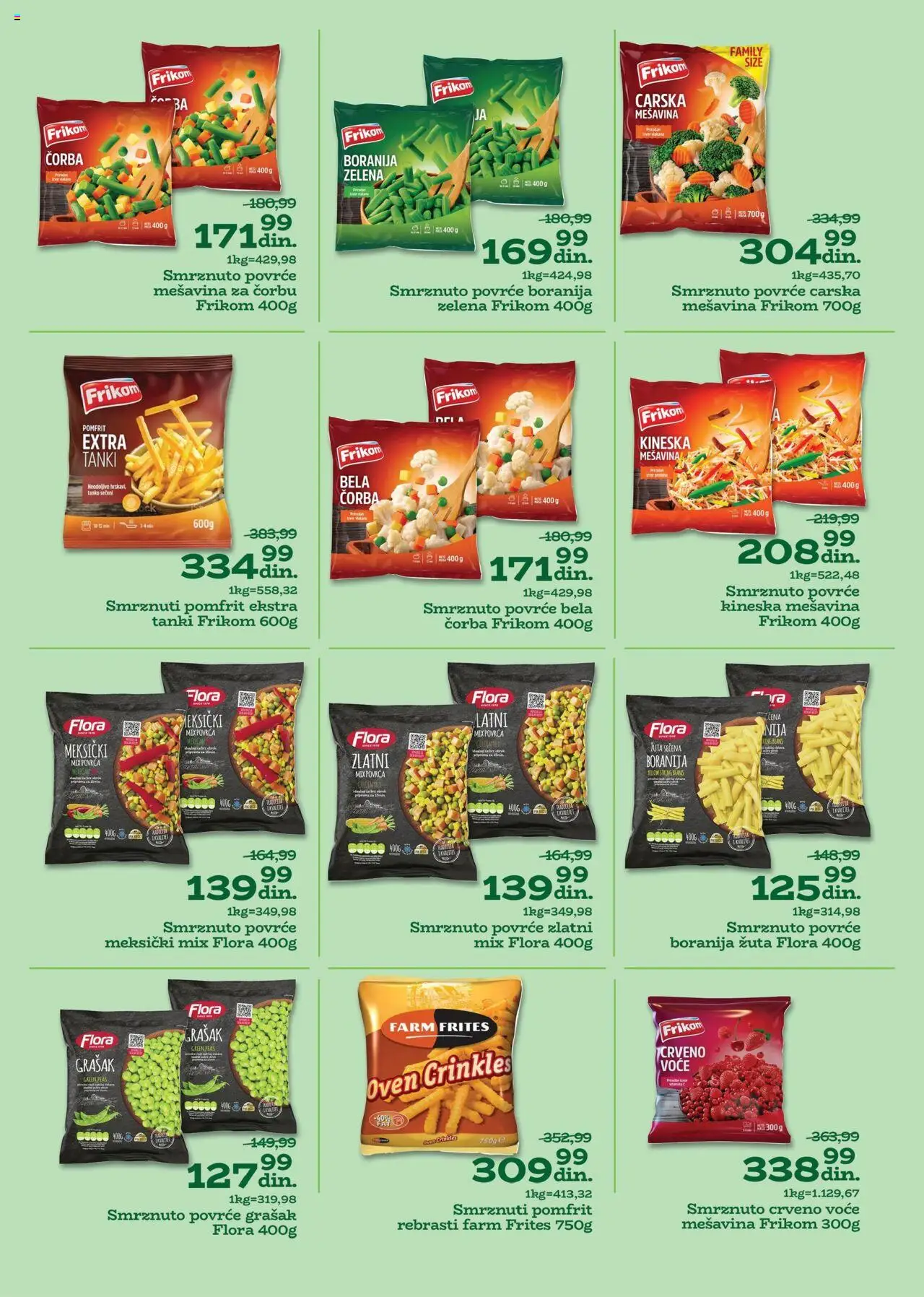 Univerexport katalog - važi od 29.09.2025 | Strana: 2 | Proizvode: Boranija, Grašak, Pomfrit