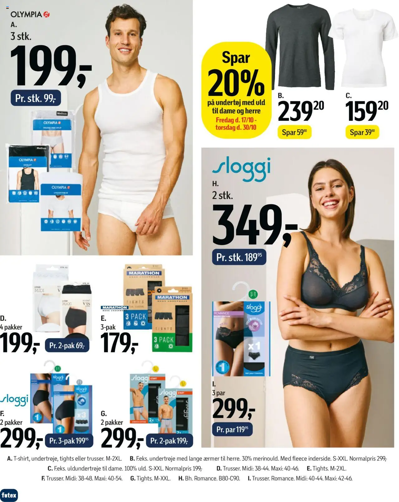Føtex tilbudsavis – gyldig fra 17.10.2025 | Side: 56 | Produkter: Undertøj, Tights