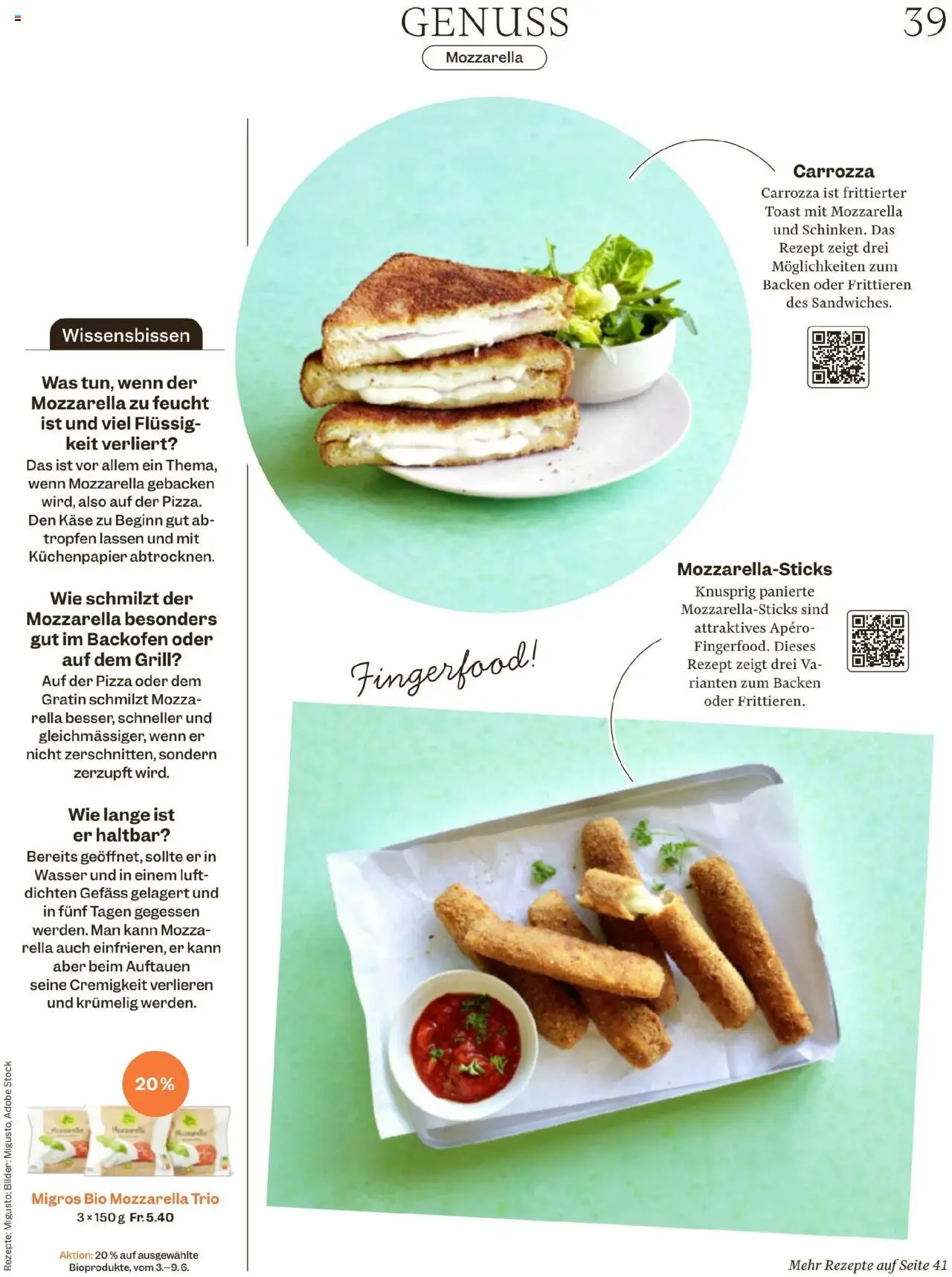 Migros Magazin ab 03.06.2025 | Seite: 39 | Produkte: Käse, Pizza, Backofen, Bilder