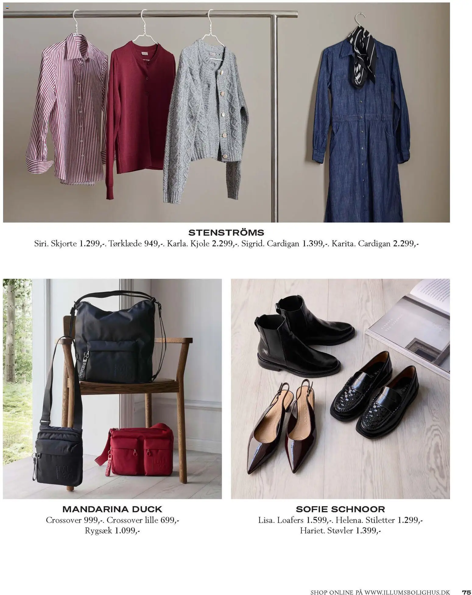 Illums Bolighus tilbudsavis – gyldig fra 01.01.2026 | Side: 75 | Produkter: Støvler, Rygsæk, Cardigan, Kjole