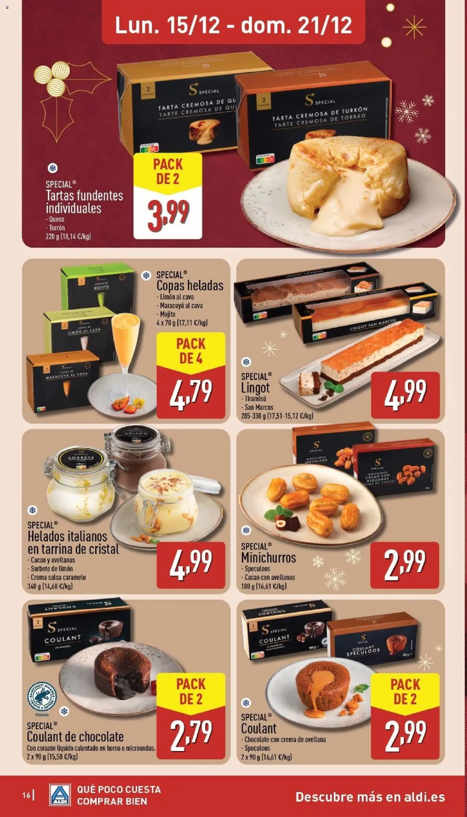 Aldi folleto Península │ válido desde el 15.12.2025 | Página: 16 | Productos: Chocolate, Crema, Horno, Φρυγανιές σικάλεως