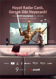 01.12.2025 tarihinden itibaren geçerli olan Arçelik kataloğu önizlemesi | Sayfa: 84 | Ürünler: TV