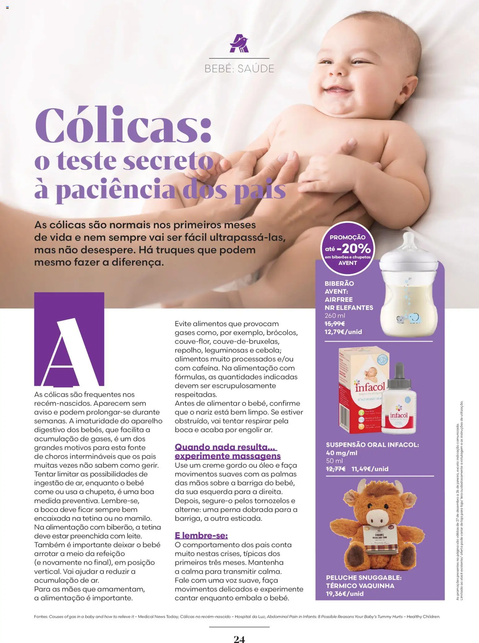 Auchan folheto │ válido de 01.01.2026 | Página: 24 | Produtos: Faca, Suspensão, Biberão, Creme