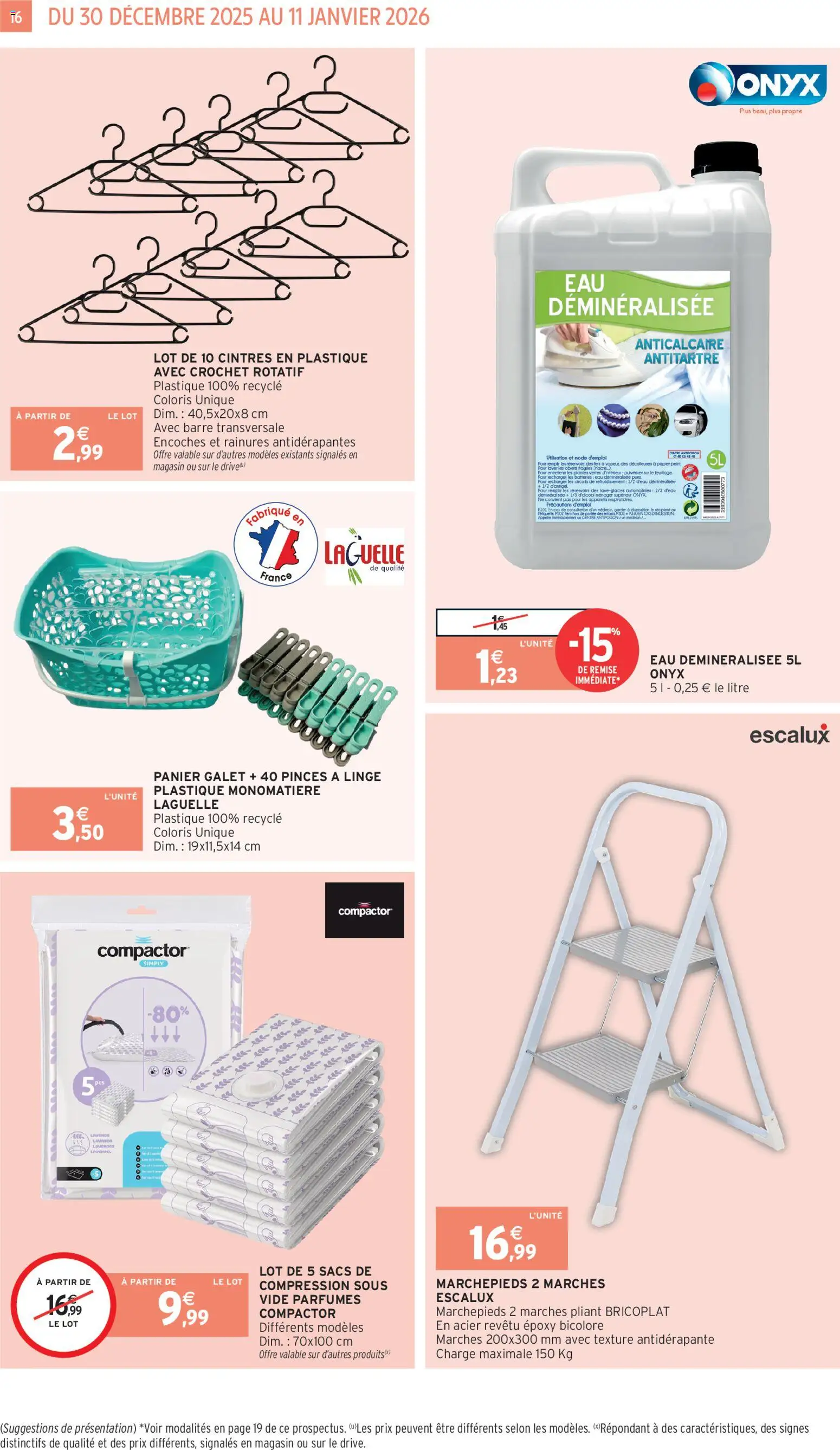 {H1} | Page: 16 | Produits: Pinces, Plantes, Eau déminéralisée, Panier