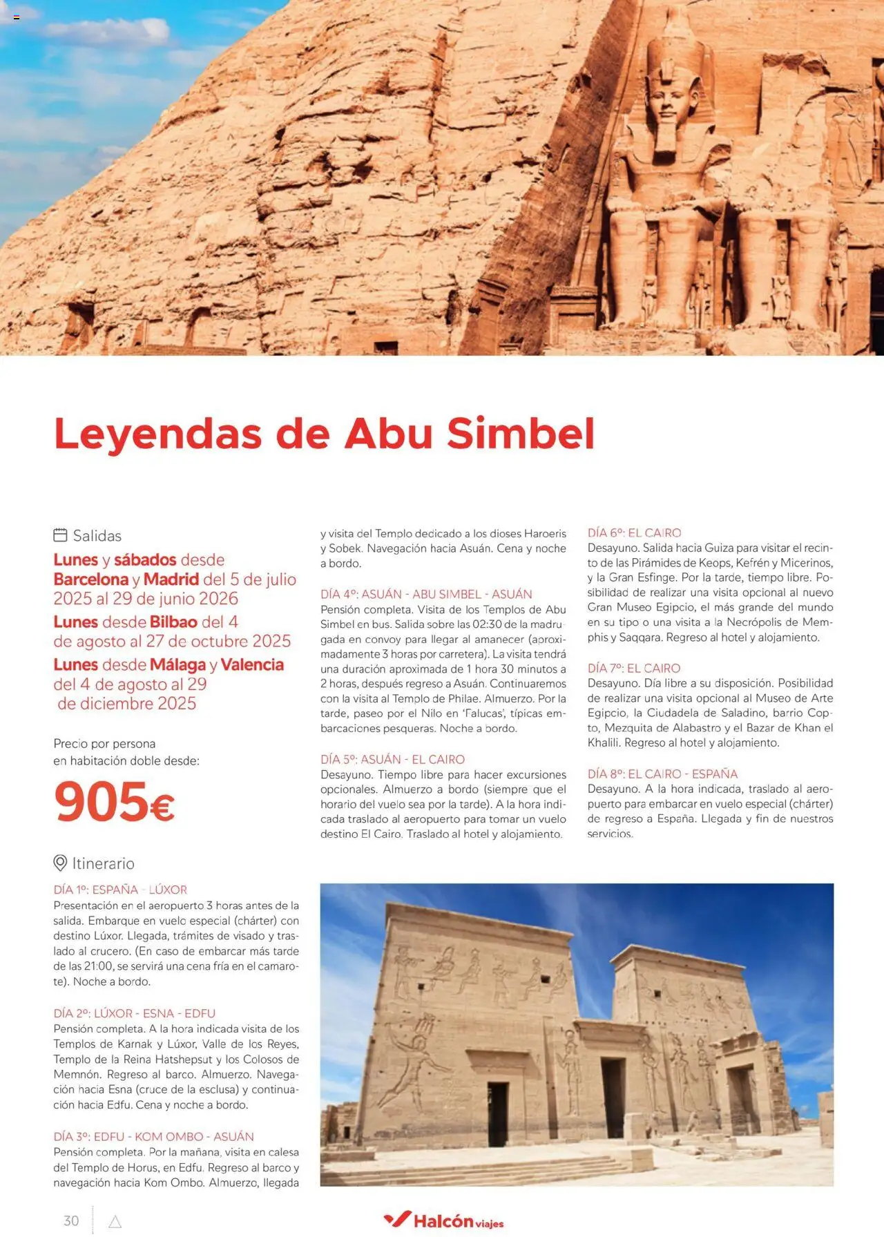 Halcón Viajes Egipto │ válido desde el 01.07.2025 | Página: 30 | Productos: Navegación