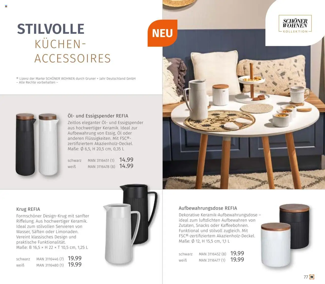 Müller Haushaltskatalog – gültig ab 03.10.2025 | Seite: 77 | Produkte: Öl, Kuchen