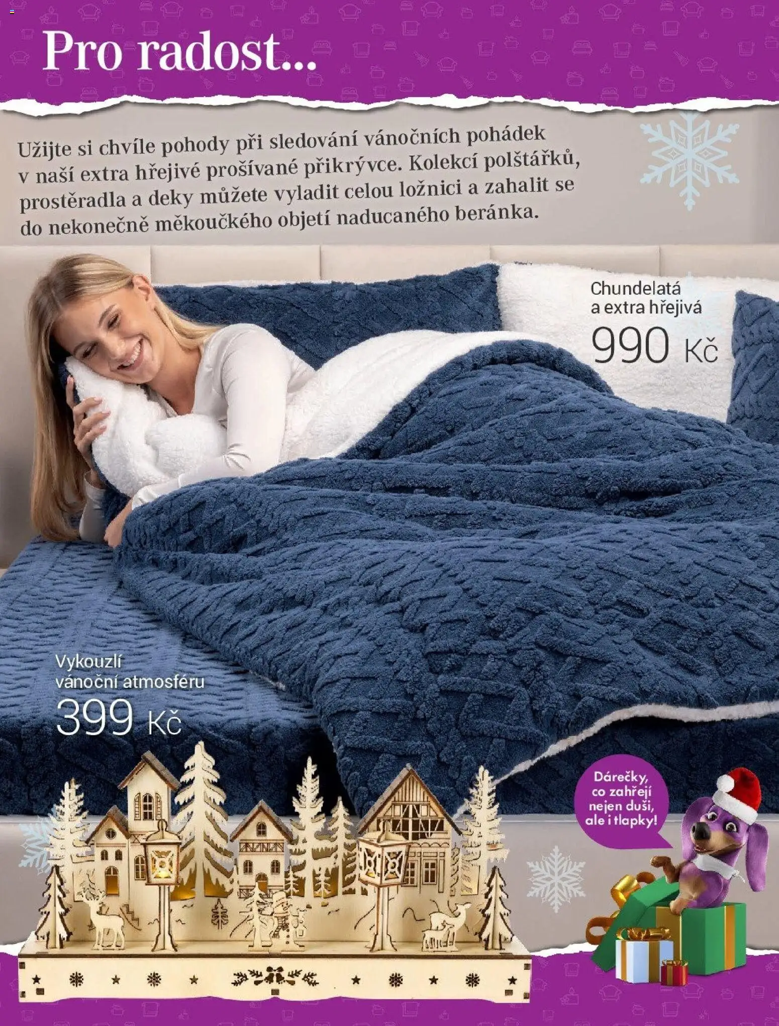 Decodoma katalog Advent 2025 od 24.11.2025 | Strana: 23 | Produkty: Prostěradla, Deky