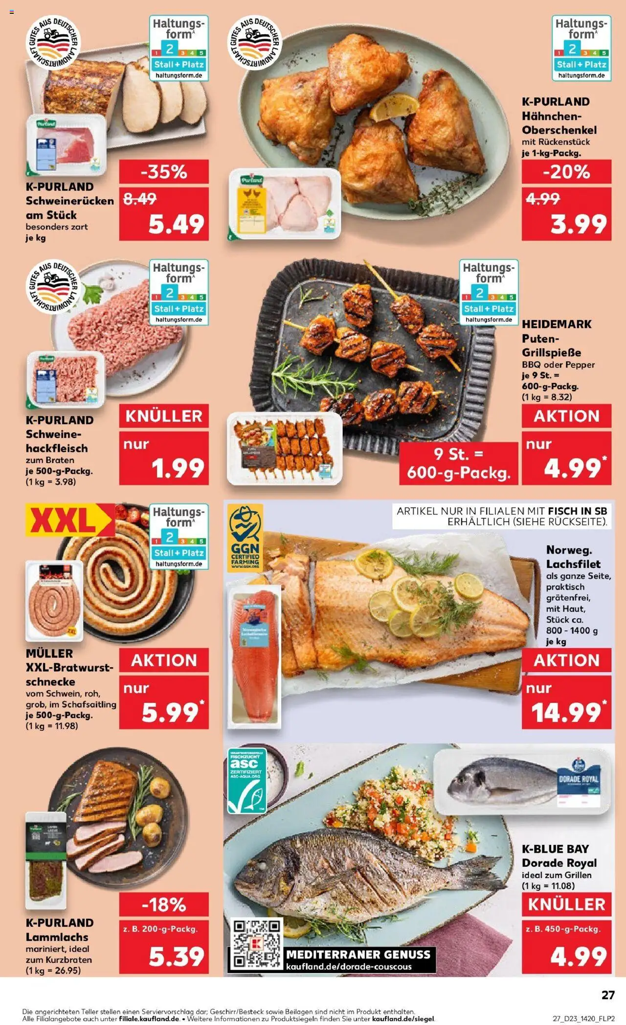 Kaufland prospekt Gummersbach	 - gültig ab dem 09.06.2025 | Seite: 42 | Produkte: Dorade, Hahnchen, Fisch, Schweinerucken