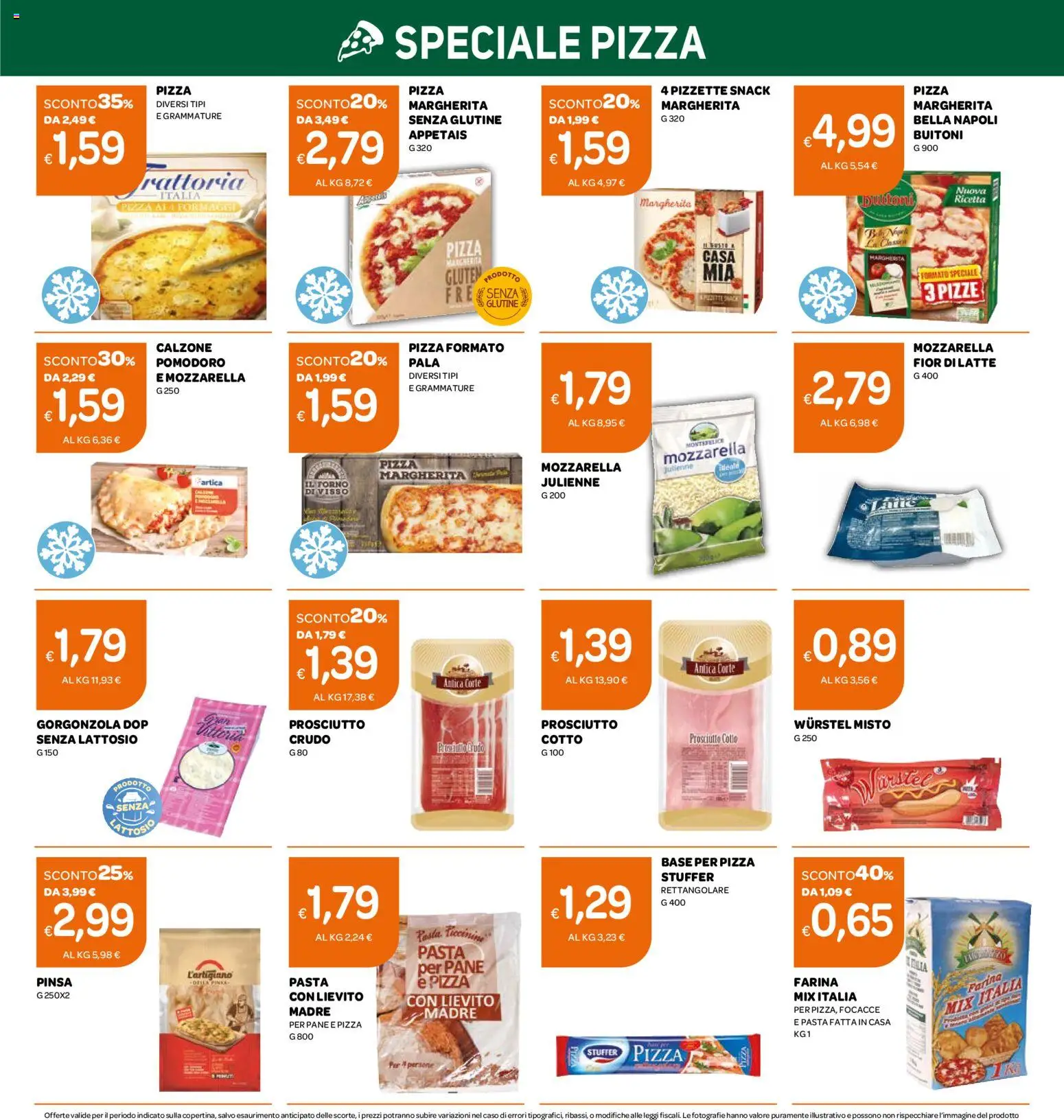 Volantino Ekom del 13.01.2026 | Pagina: 10 | Prodotti: Mozzarella, Prosciutto, Forno, Gorgonzola