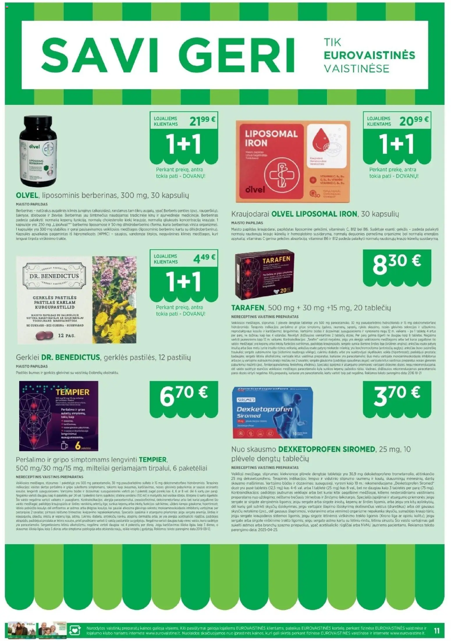 EUROVAISTINĖ akcijos nuo 31.03.2026 | Puslapis: 11