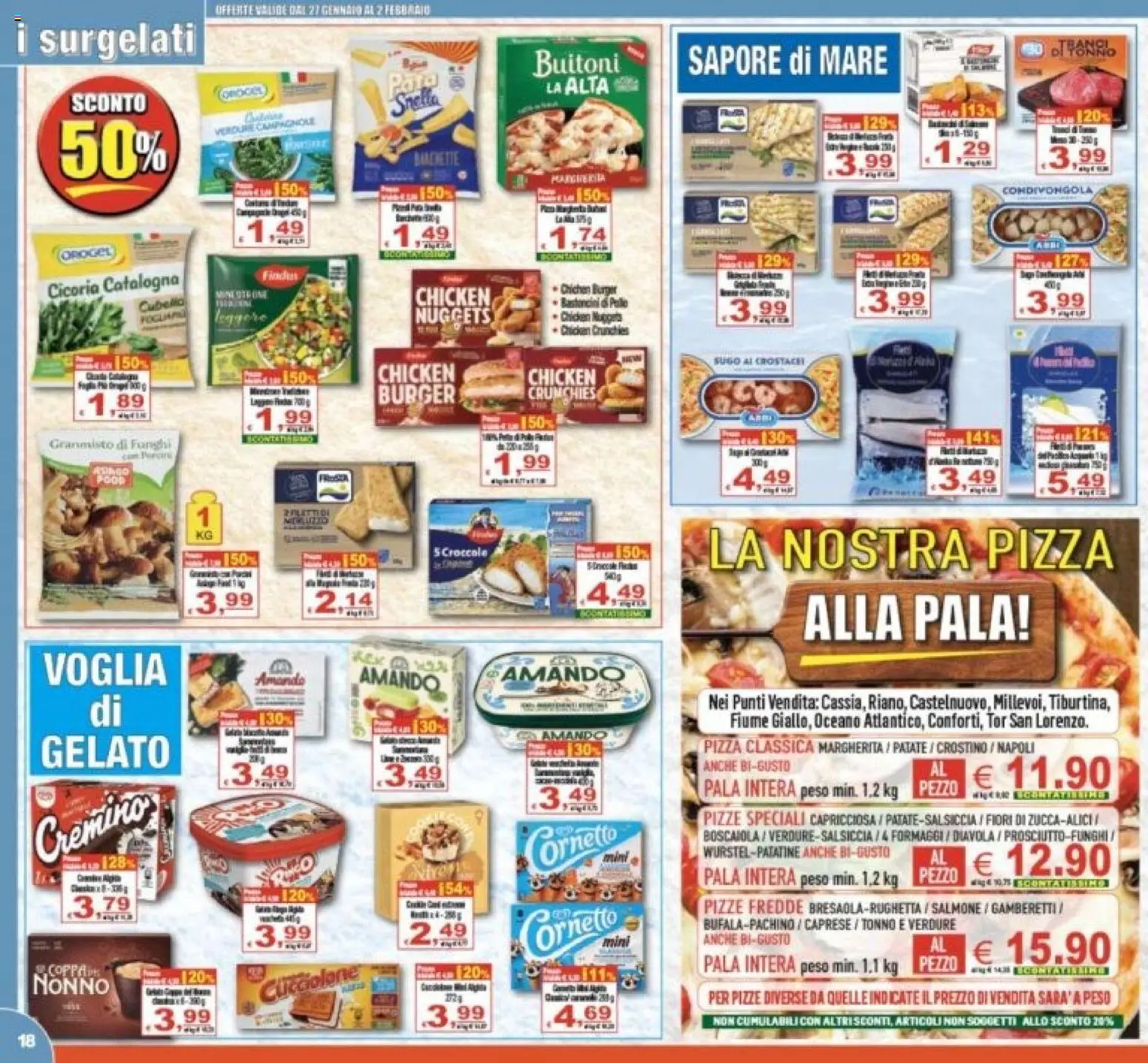 Volantino CTS del 27.01.2026 | Pagina: 18 | Prodotti: Cornetto, Verdure, Sugo, Gamberetti