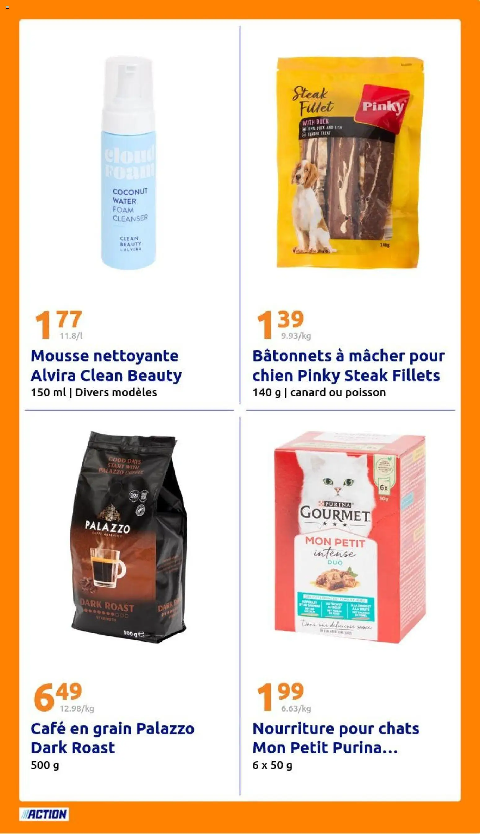 {H1} | Page: 25 | Produits: Mousse, Café en grain, Café, Poisson