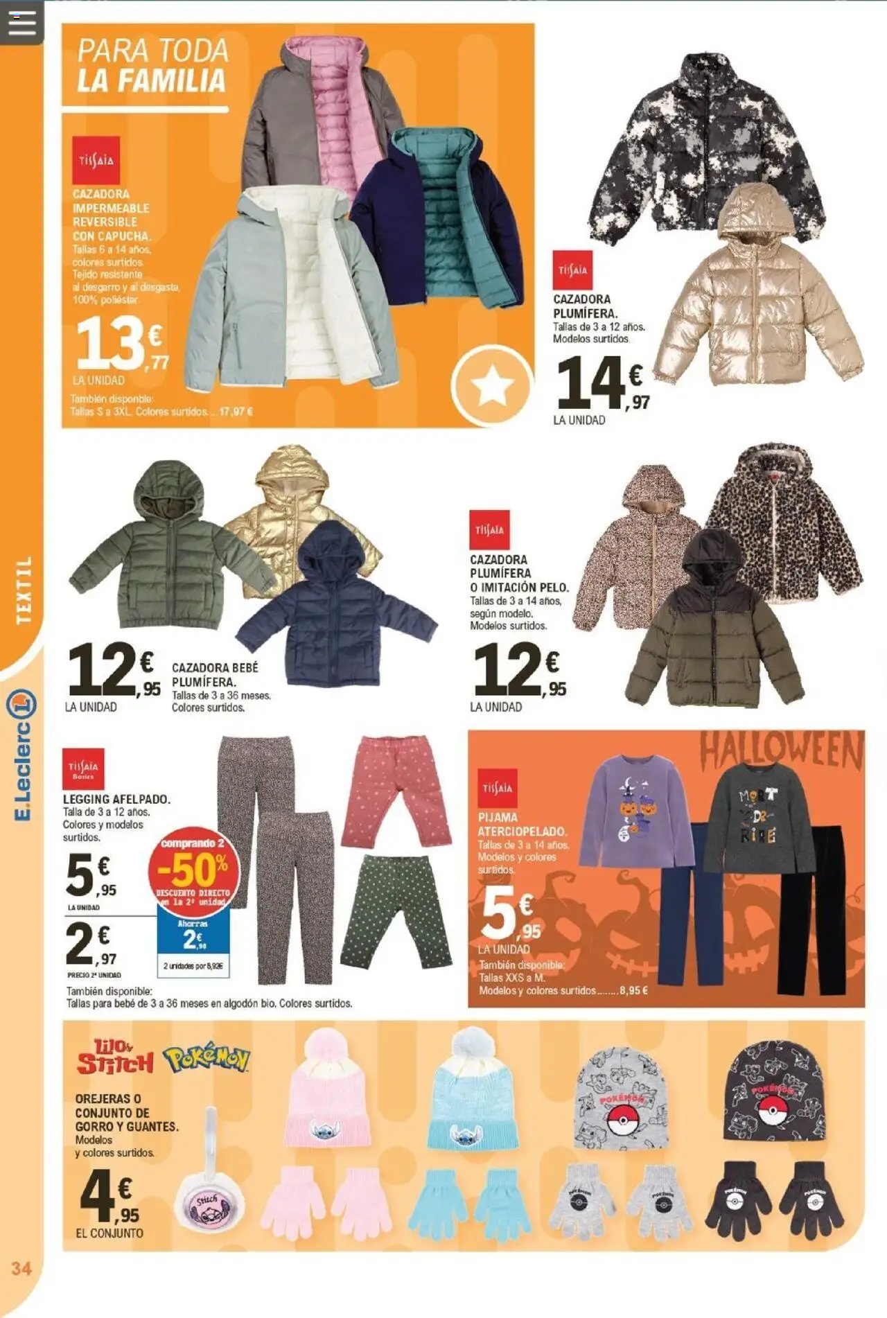 E.Leclerc folleto │ válido desde el 22.10.2025 | Página: 34 | Productos: Pijama