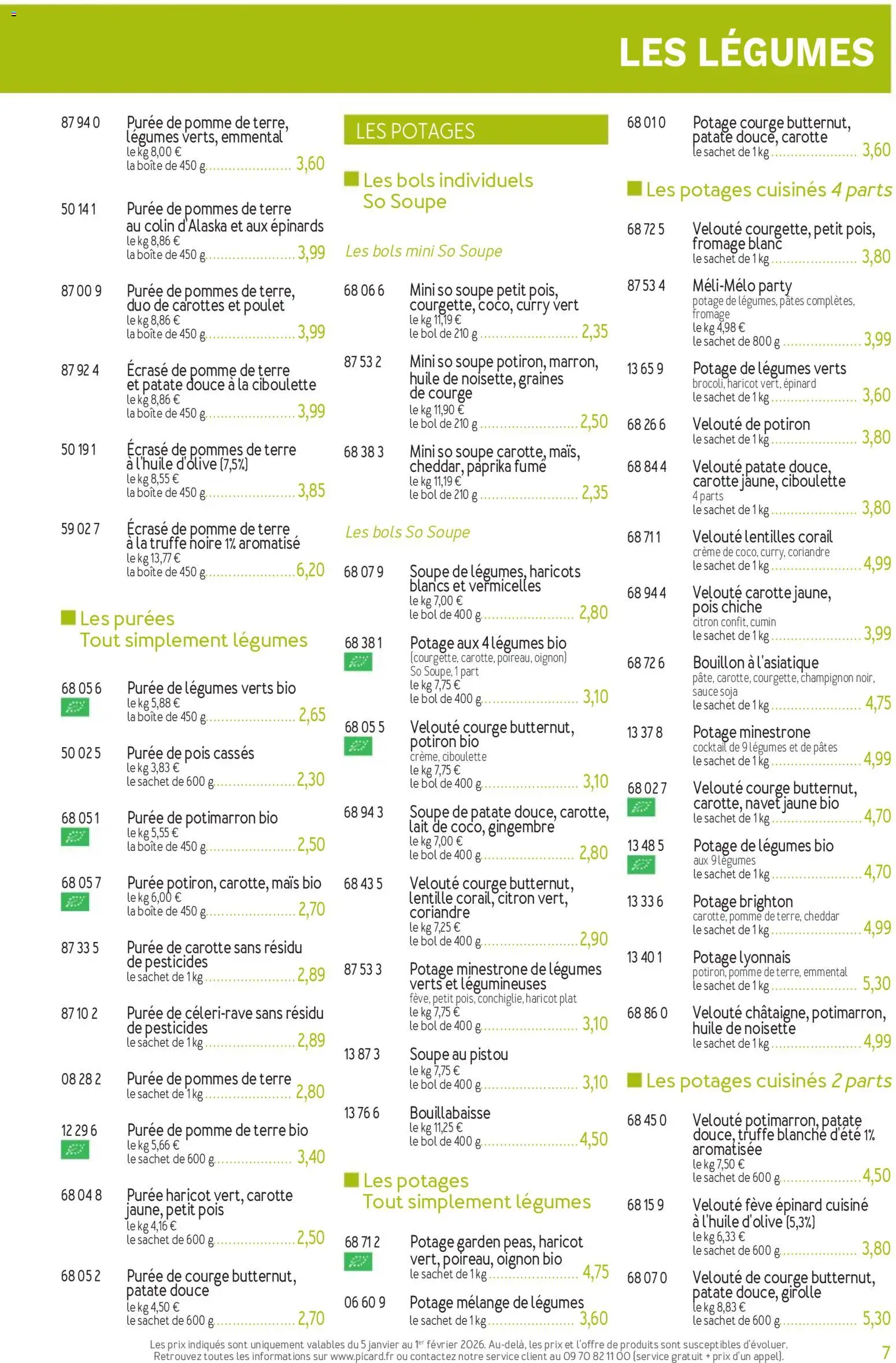 {H1} | Page: 7 | Produits: Curry, Fromage blanc, Gingembre, Pois chiche