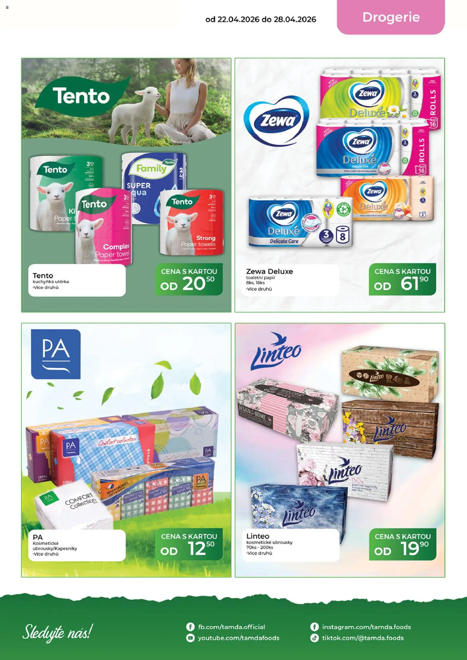 Tamda Foods leták od 22.04.2026 | Strana: 57 | Produkty: Zewa deluxe, Toaletní papír, Deluxe, Zewa