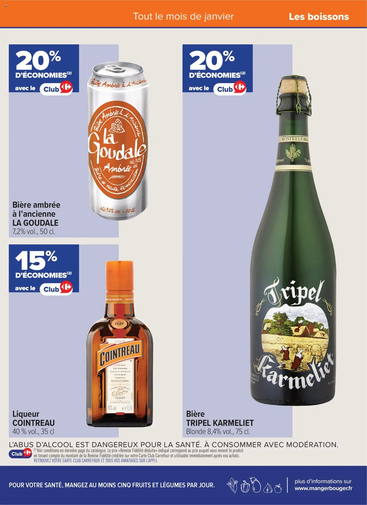 {H1} | Page: 4 | Produits: Goudale, Cointreau, Liqueur, Bière