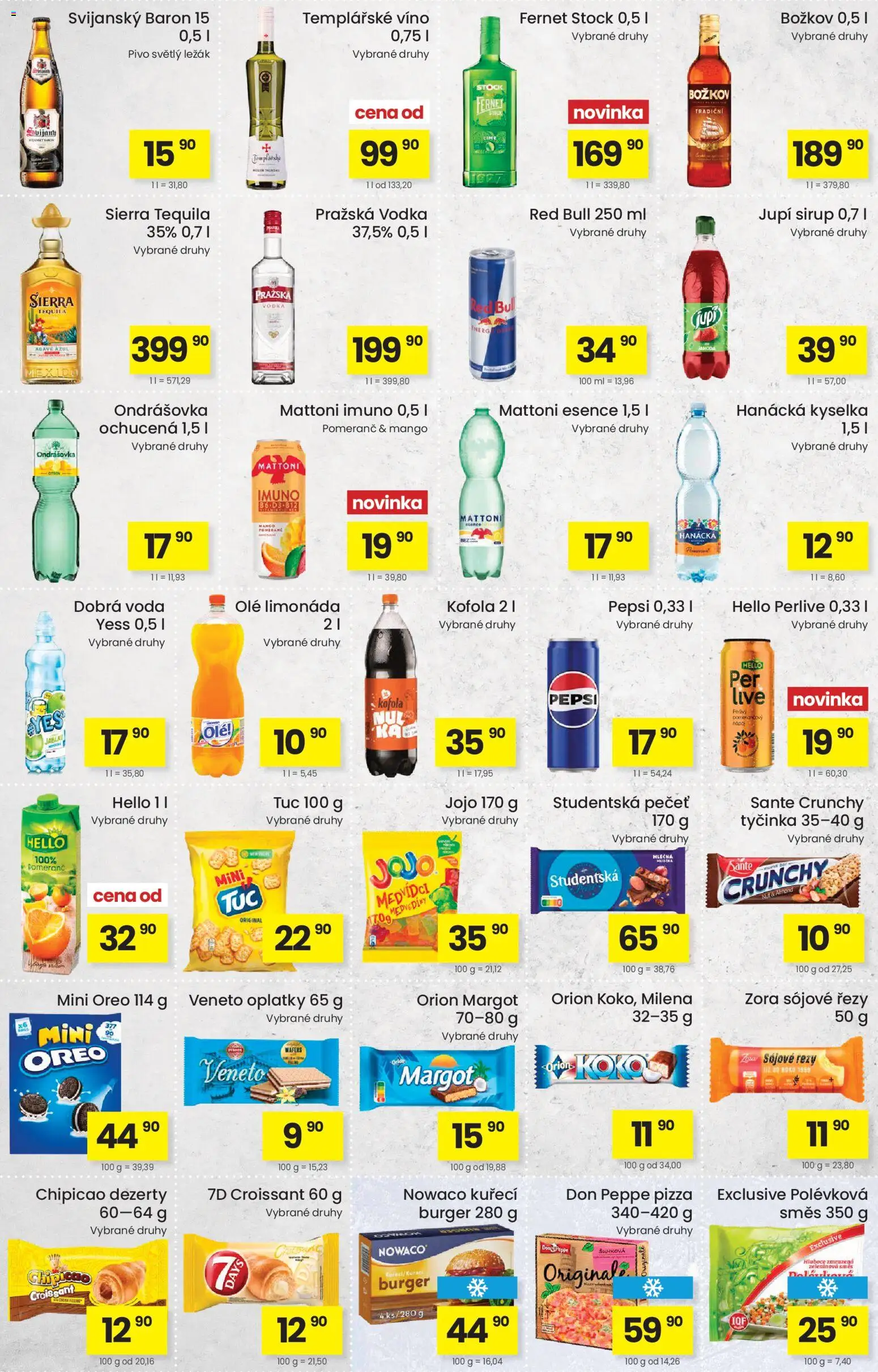 Kubík leták od 14.04.2026 | Strana: 3 | Produkty: Limonáda, Pivo, Vodka, Fernet