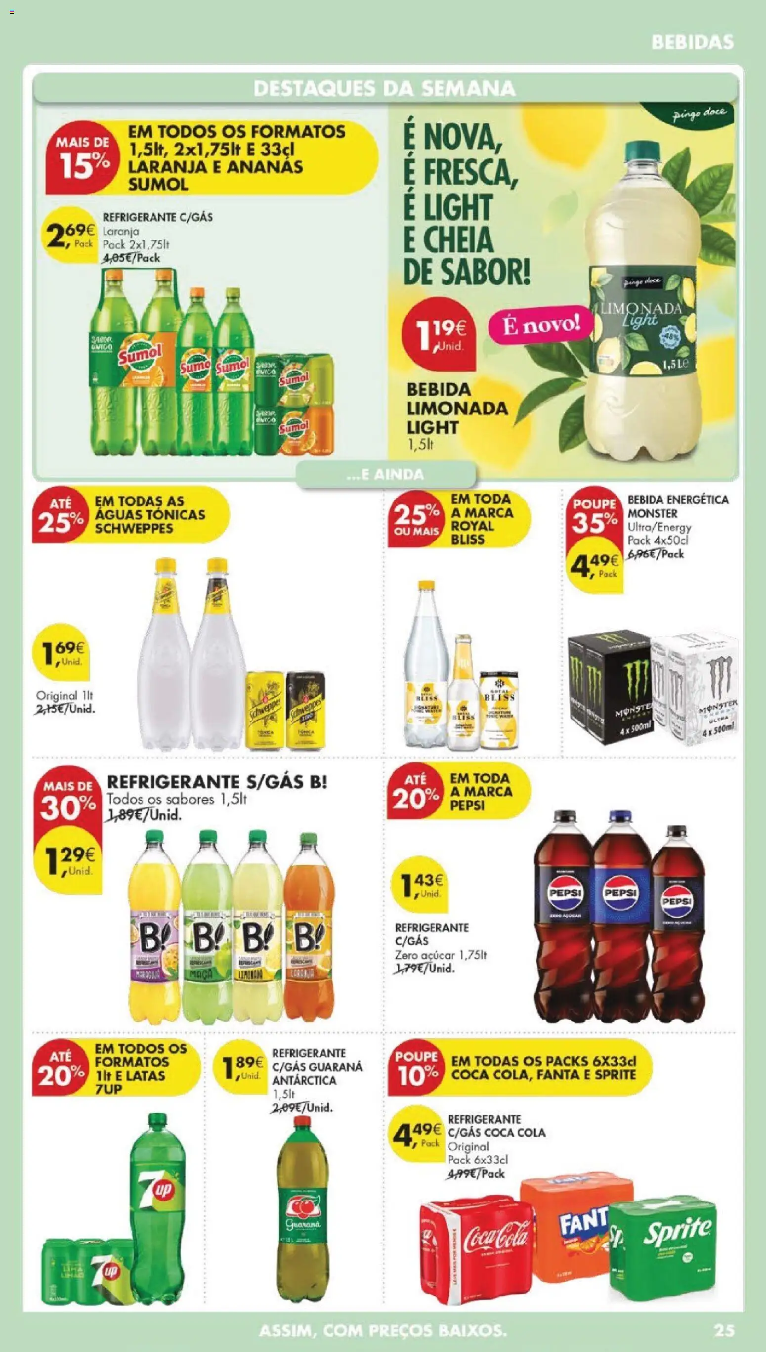 Pingo Doce folheto │ válido de 07.04.2026 | Página: 25 | Produtos: Refrigerante, Fanta, Maça, Bebida