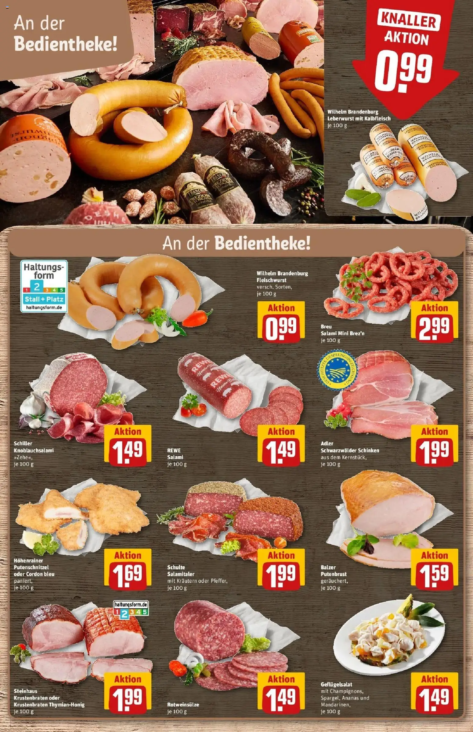Rewe Prospekt Kiel	 – gültig ab 09.03.2026 | Seite: 10 | Produkte: Ananas, Krustenbraten, Putenschnitzel, Schinken