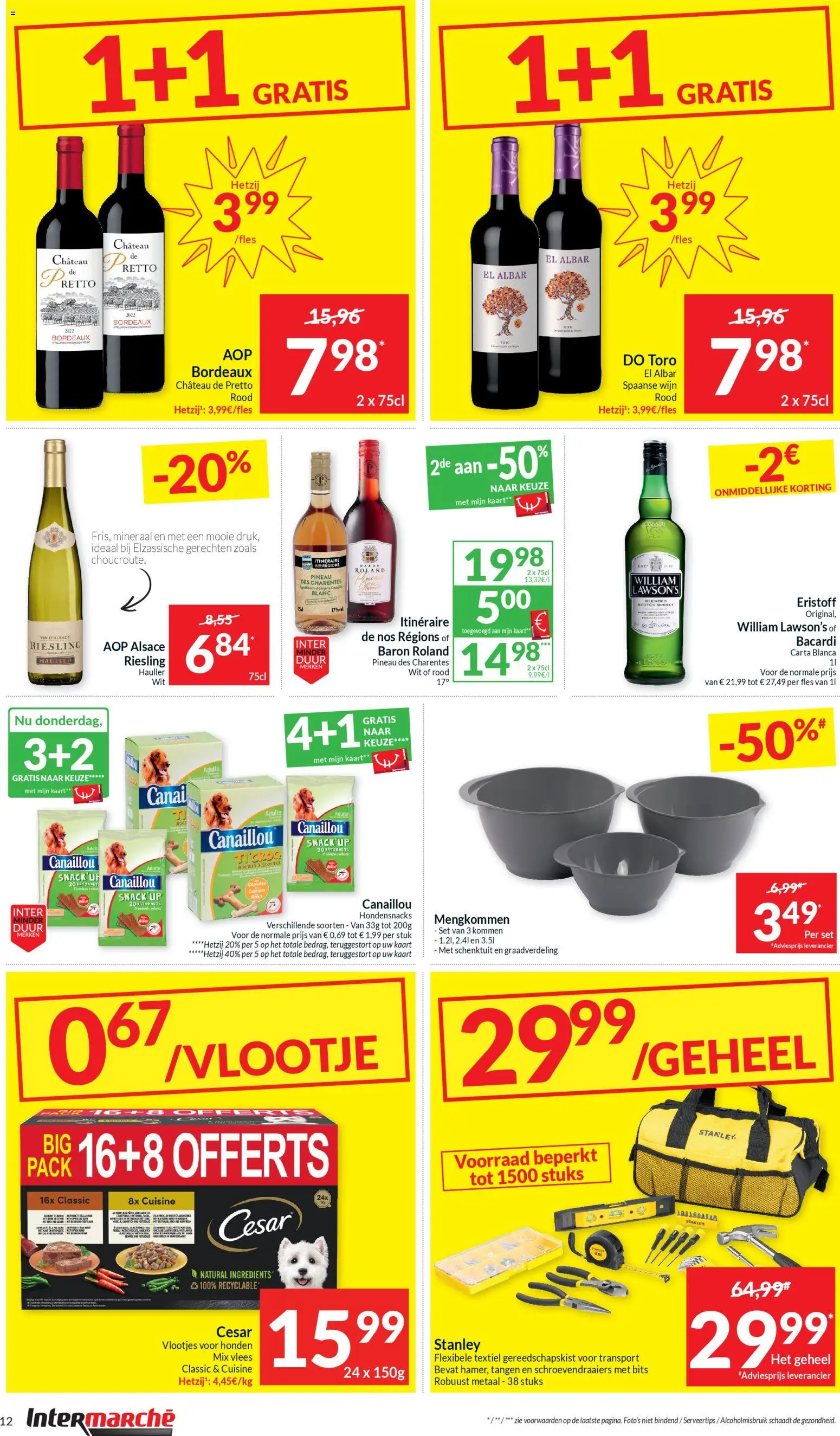 {H1} | Pagina: 12 | Producten: Whisky, NOS, Lasagne tészta, Kaart