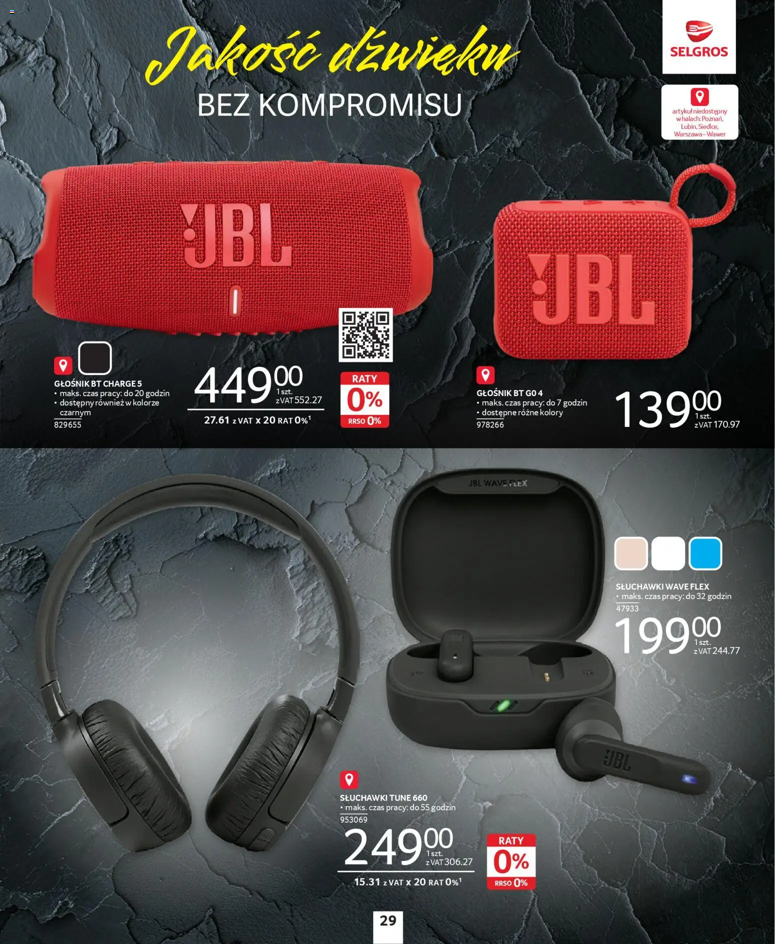 Selgros cash&carry Gazetka - Premium od 04.12.2025 | Strona: 16 | Produkty: Słuchawki, Głośnik