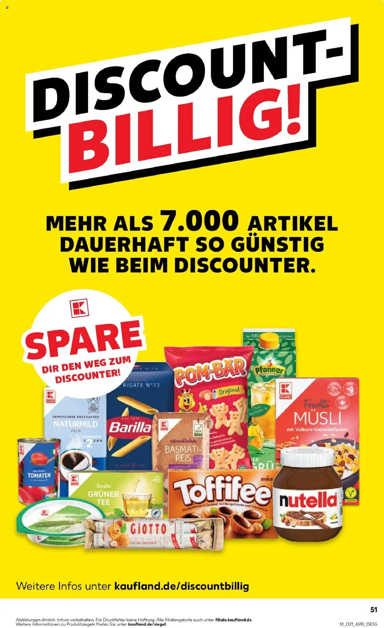 Kaufland prospekt Bad Kreuznach	 - gültig ab dem 22.05.2025 | Seite: 51 | Produkte: Barilla, POM-BÄR, Nutella, Pasta